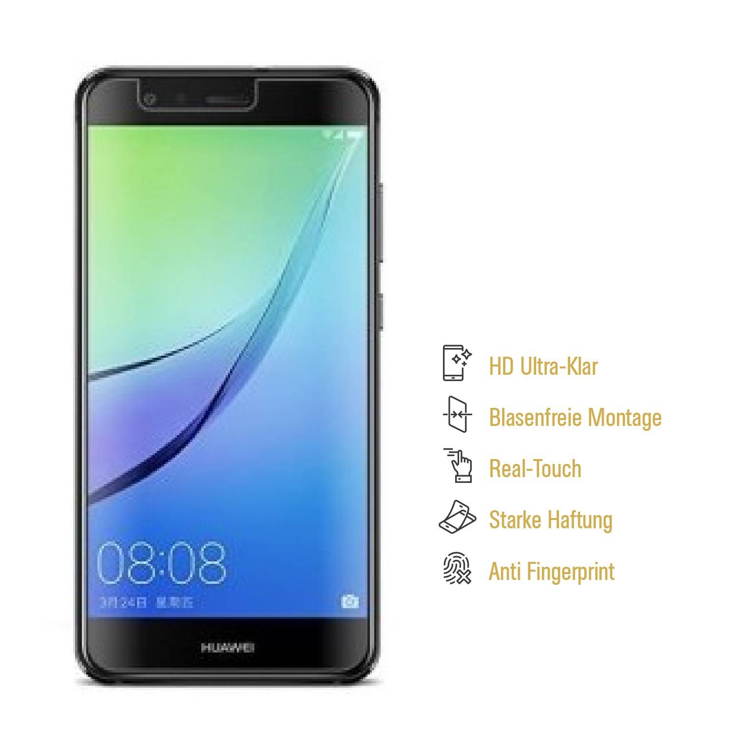 6x Displayschutzfolie für Huawei Nova Lite Displayfolie Schutzfolie HD ULTRA KLAR