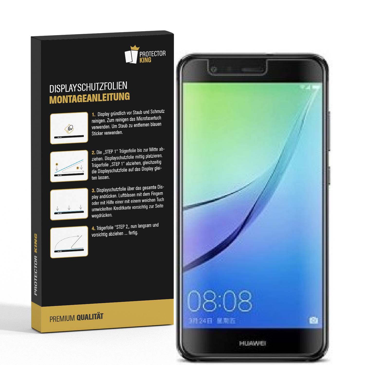 2x Panzerfolie für Huawei Nova Lite ANTI-SCHOCK Displayschutzfolie MATT