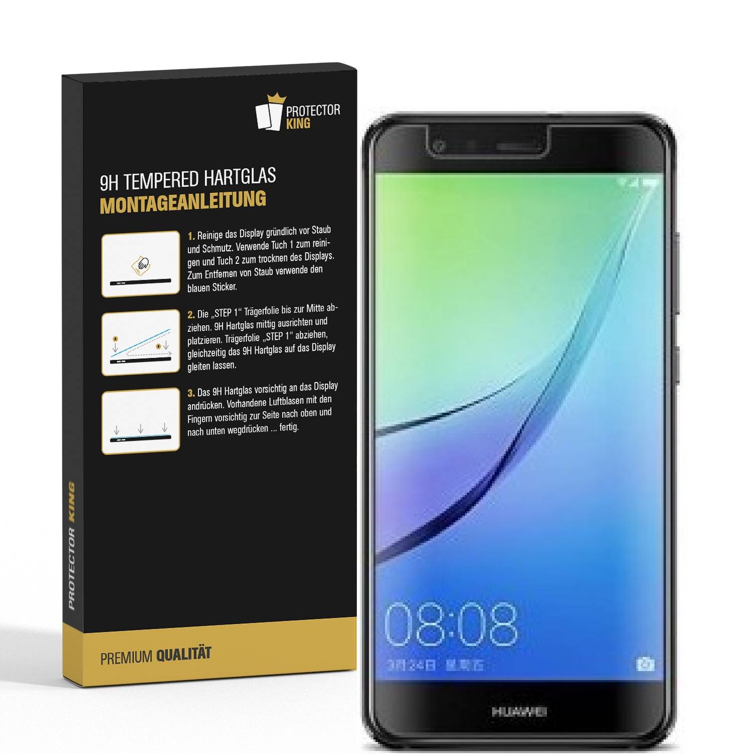 1x 9H Hartglasfolie für Huawei Nova Lite Schutzglas Panzerfolie Schutzfolie KLAR Panzerglas Schutzfolie