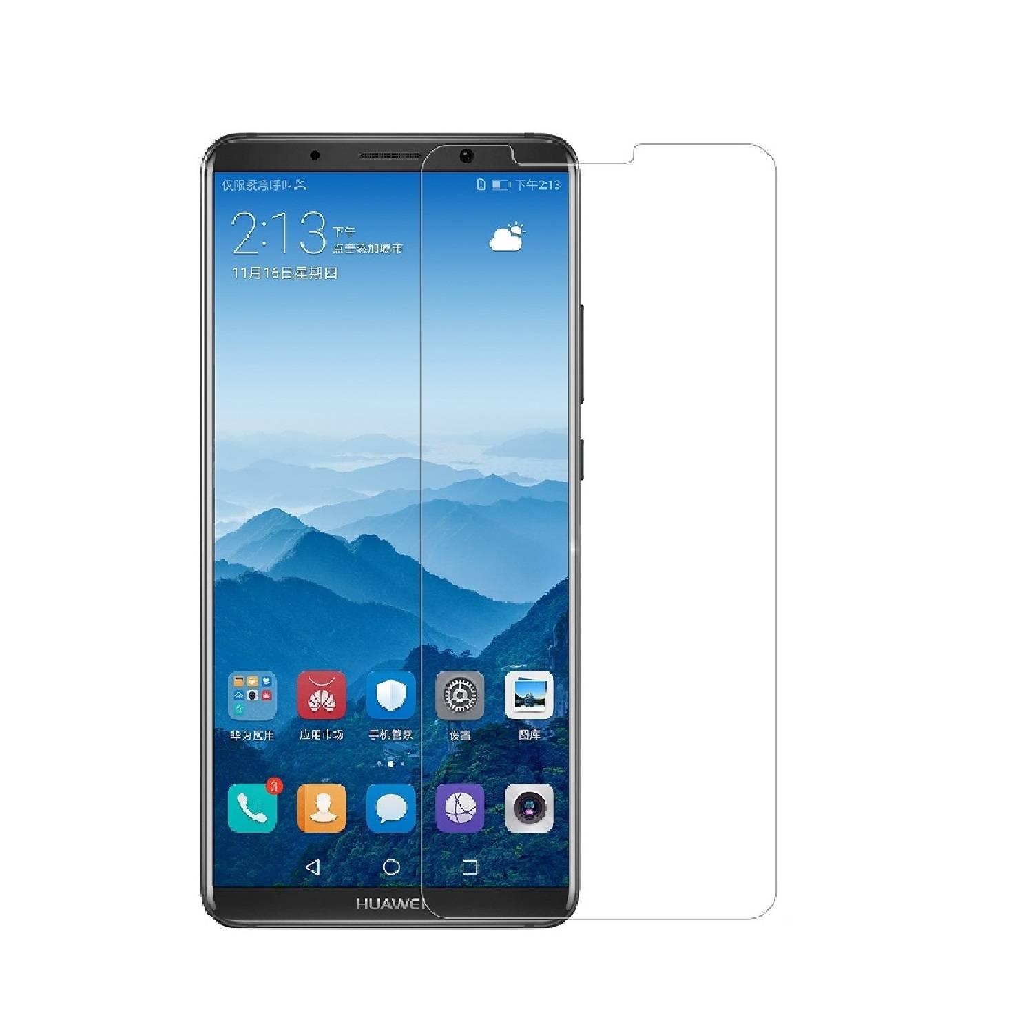 3x 9H Hartglasfolie für Huawei Mate 10 Pro Panzerfolie Displayschutzfolie KLAR Panzerglas Schutzfolie