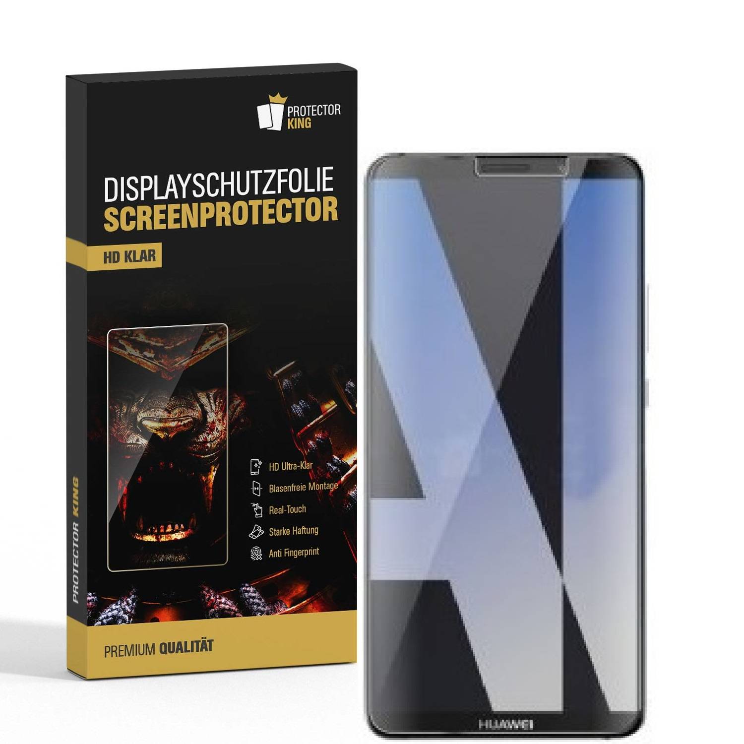 3x Displayschutzfolie für Huawei Mate 10 Displayfolie Schutzfolie HD ULTRA KLAR
