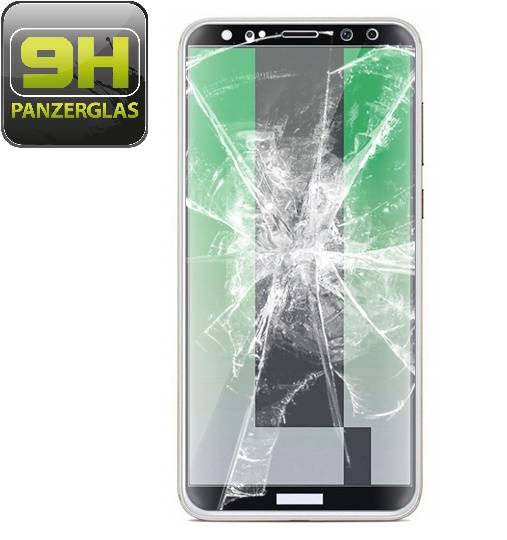 1x 9H Hartglas für Huawei Mate 10 Lite FULL COVER Panzerfolie Displayschutz SW Klar Panzerglas Schutzglas Schutzfolie
