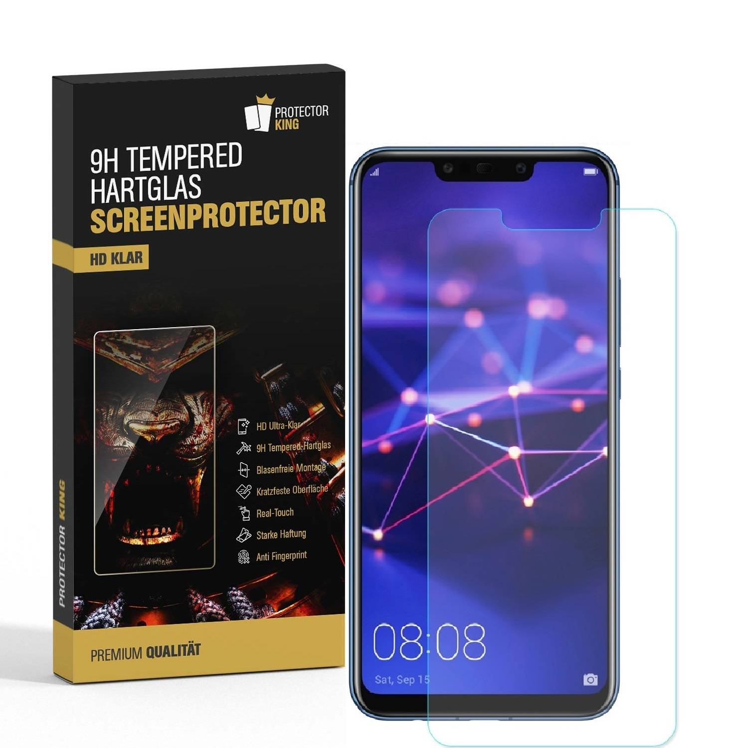 3x 9H Hartglas für Huawei Mate 20 Lite Panzerfolie Displayschutz Schutzglas KLAR Panzerglas Schutzfolie