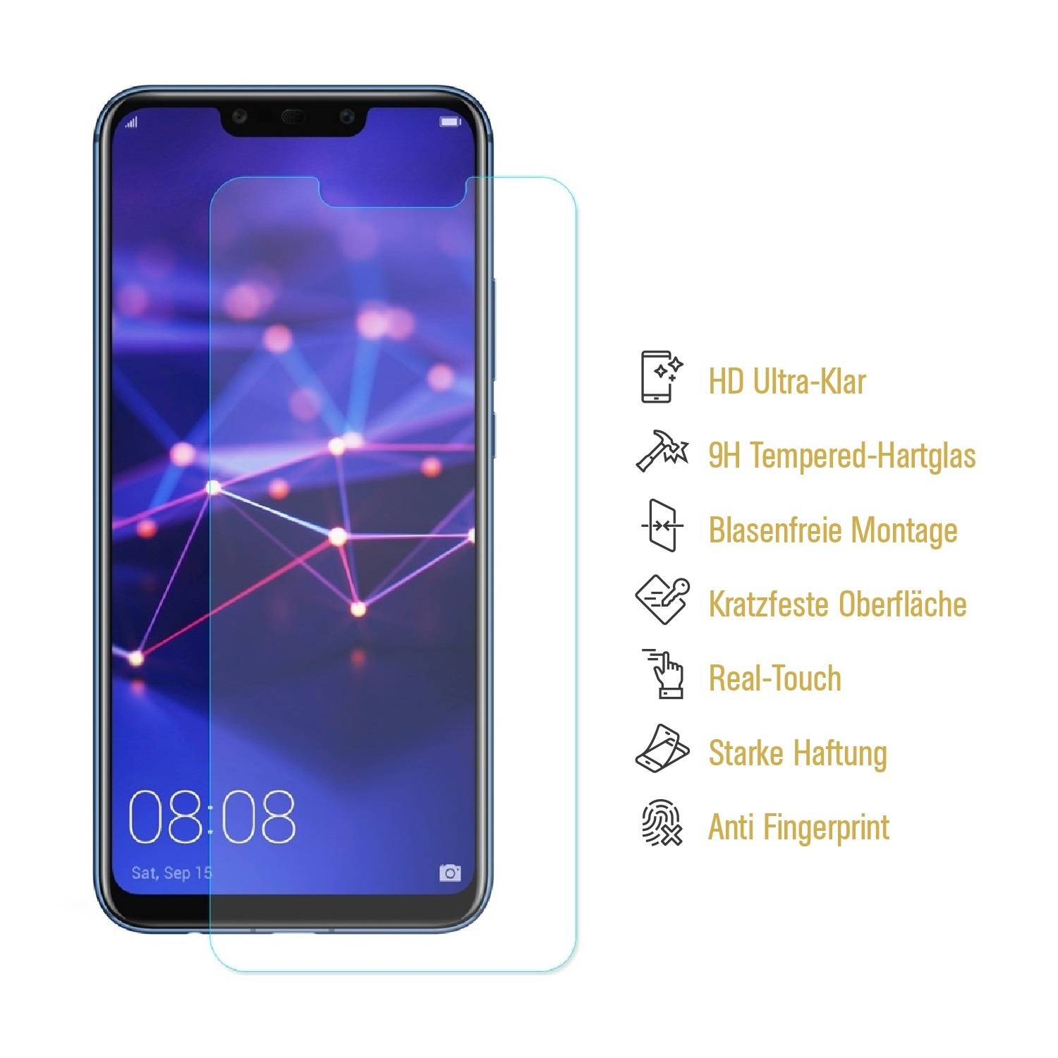 1x 3D A++ 9H Hartglas für Huawei Mate 20 Lite Displayschutz Schutzglas Schutzfolie Panzerfolie Panzerglas Displayglas Tempered Glasfolie