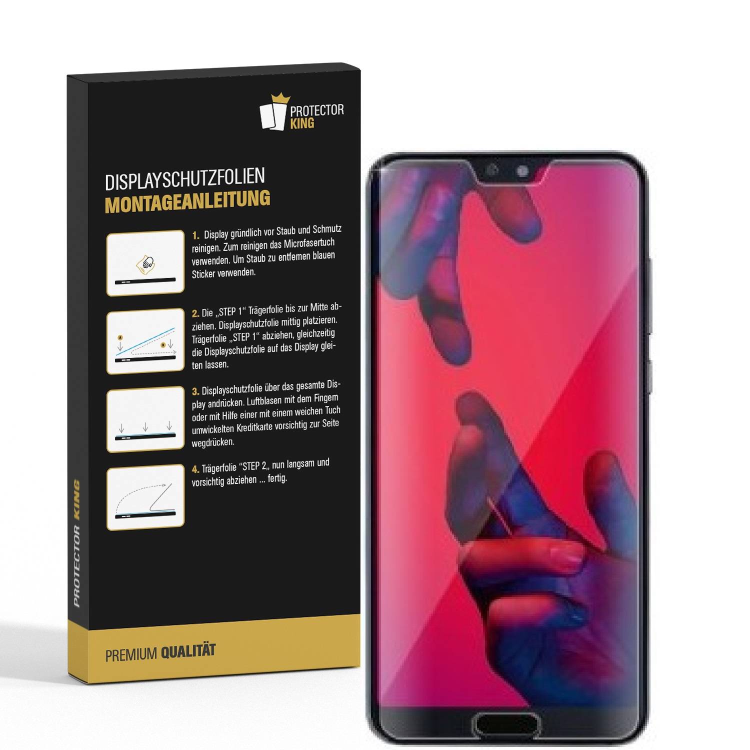 6x Displayschutzfolie für Huawei P20 Pro Displayfolie Schutzfolie HD ULTRA KLAR