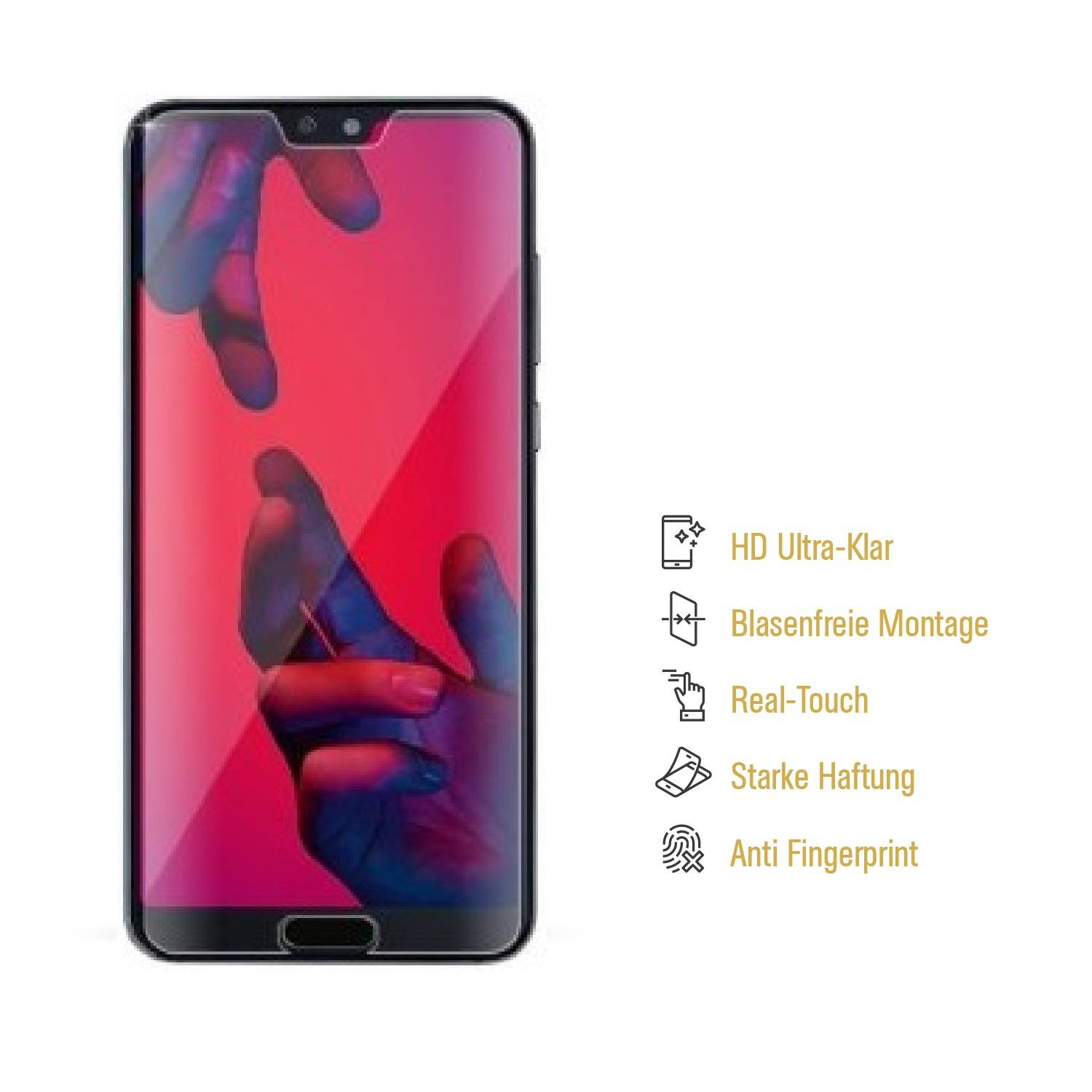 4x Displayschutzfolie für Huawei P20 Pro Displayfolie Schutzfolie HD ULTRA KLAR