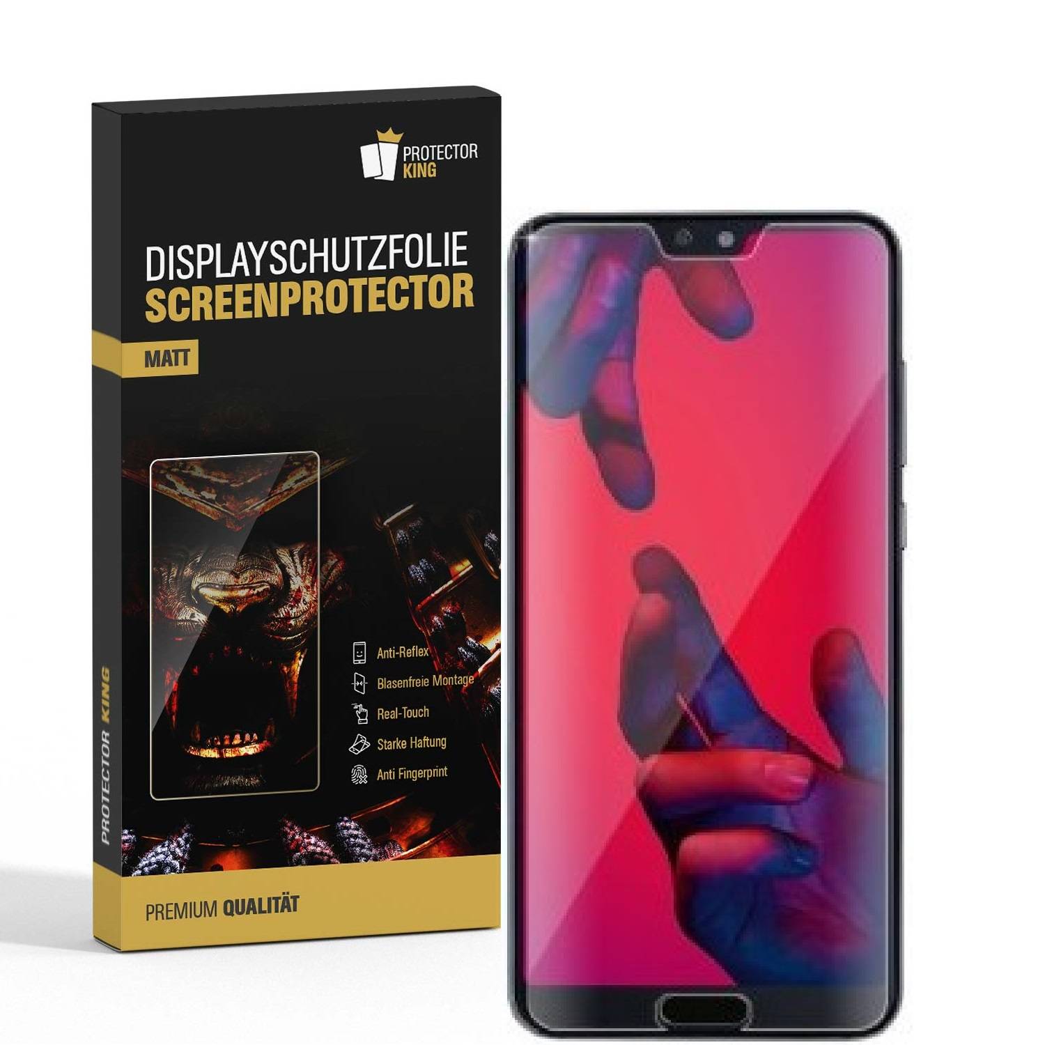 6x Displayschutzfolie für Huawei P20 Pro ANTI-REFLEX Handy Displayfolie MATT