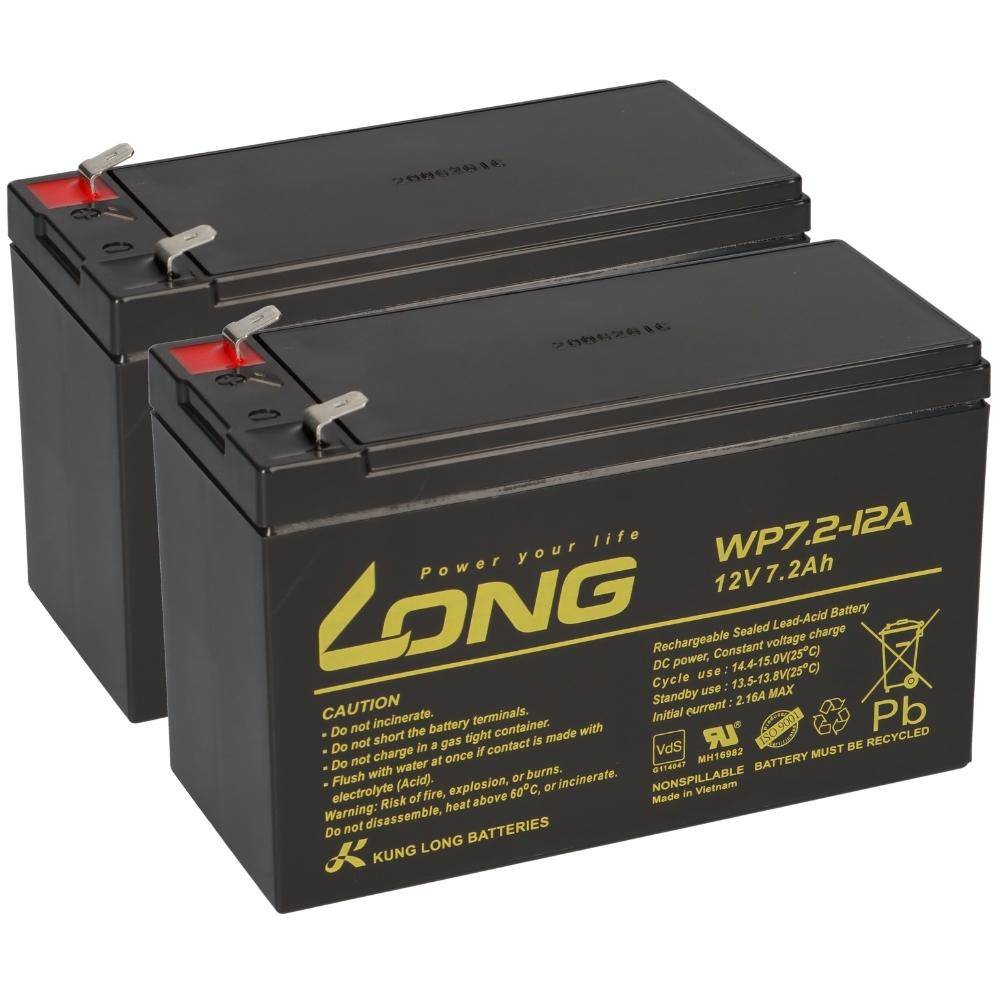 APC RBC48 Akkutausch-Service – Neubestückung mit 2x Kung Long AGM 12V 7,2Ah