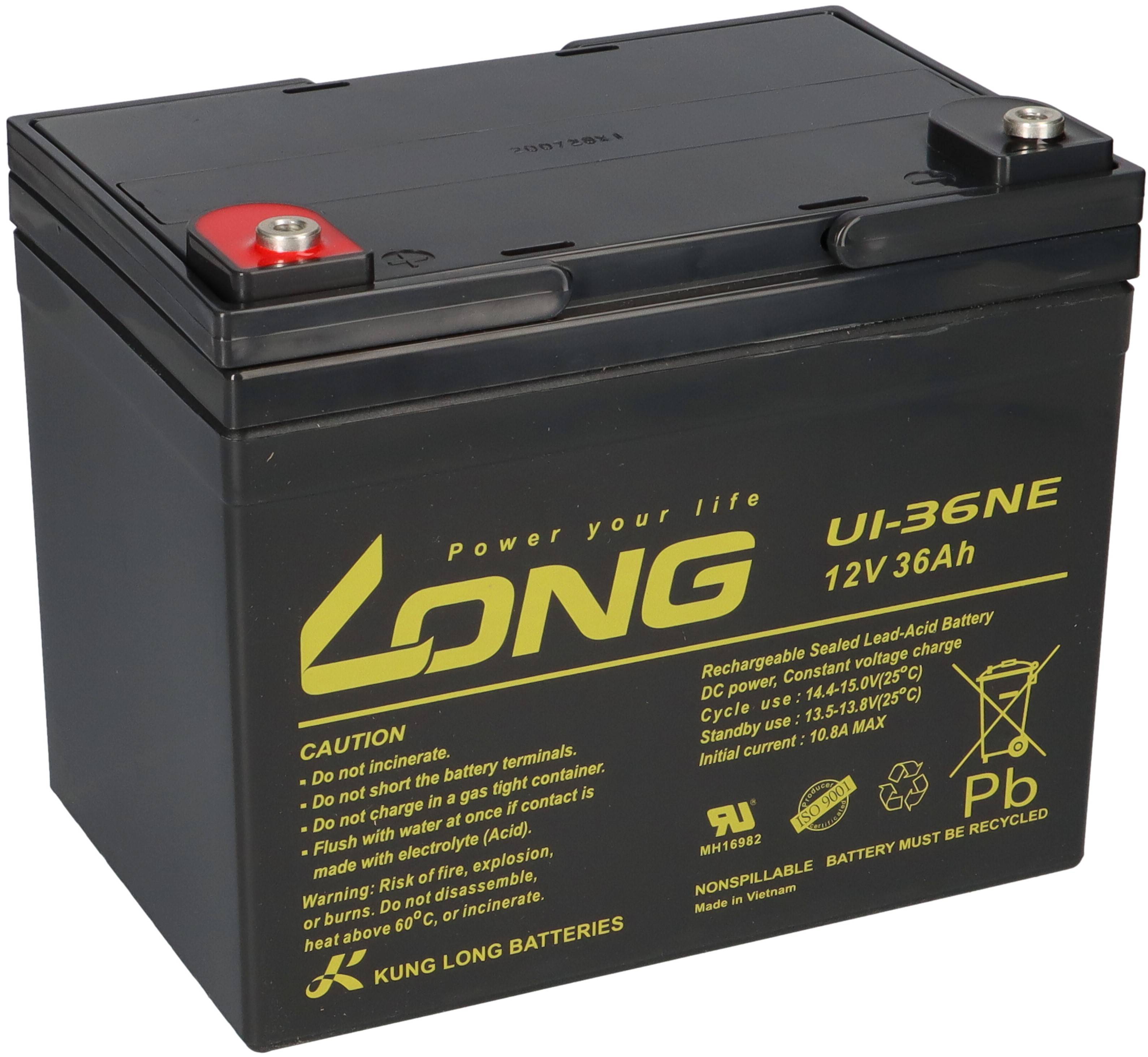 Kung Long U1-36NE AGM Akku 12V 36Ah – für Elektro-Scooter & Elektroroller