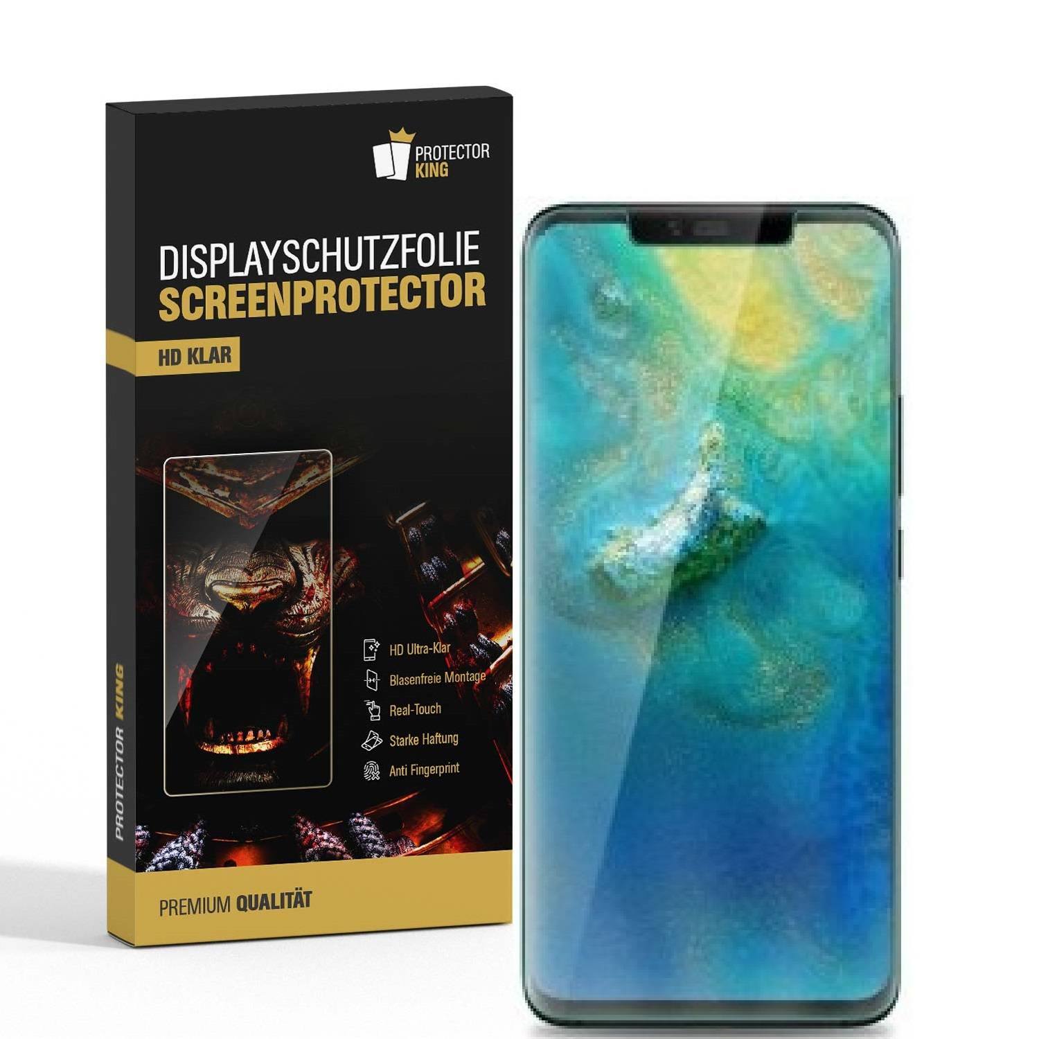 2x Displayschutzfolie für Huawei Mate 20 Lite Displayfolie Schutzfolie HD KLAR