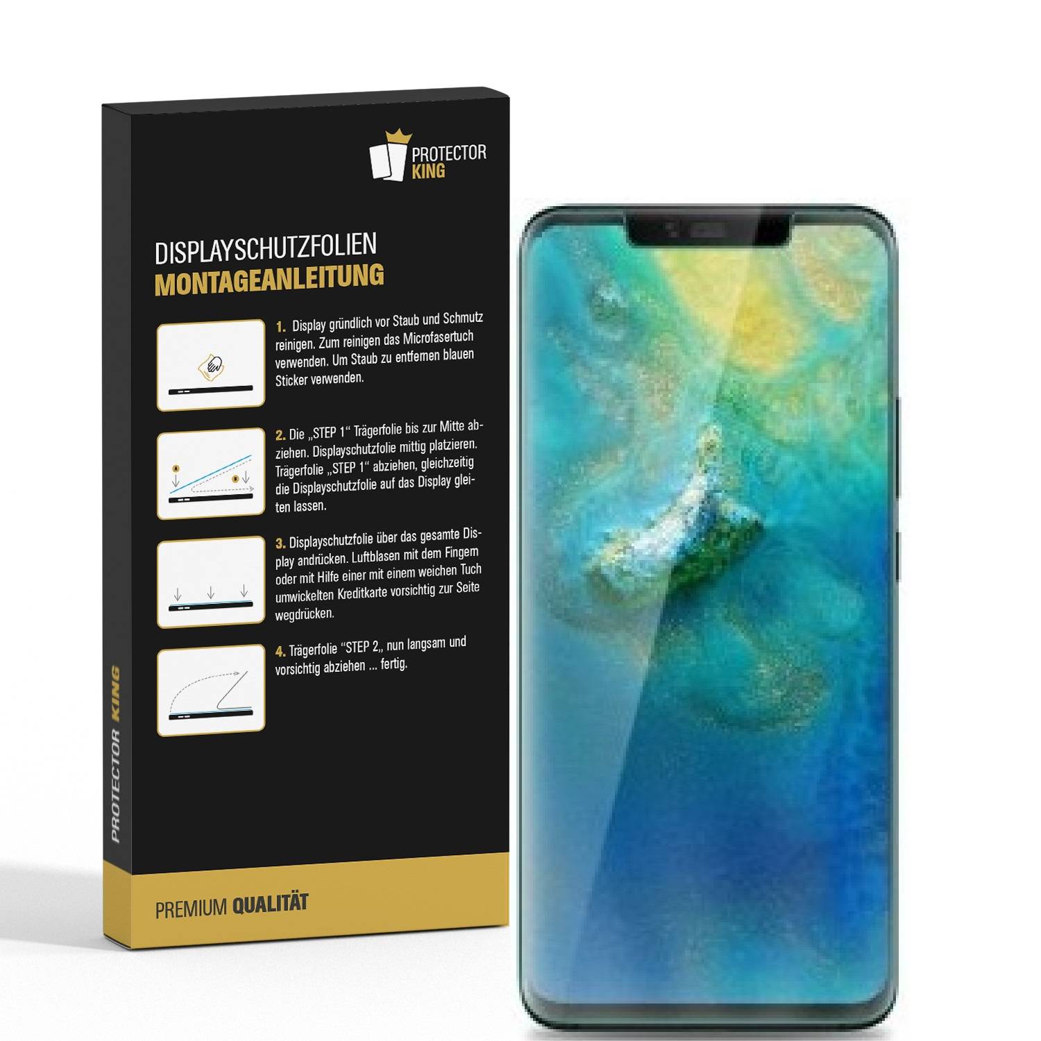 3x Panzerfolie für Huawei Mate 20 Lite ANTI-SCHOCK Displayschutzfolie HD KLAR