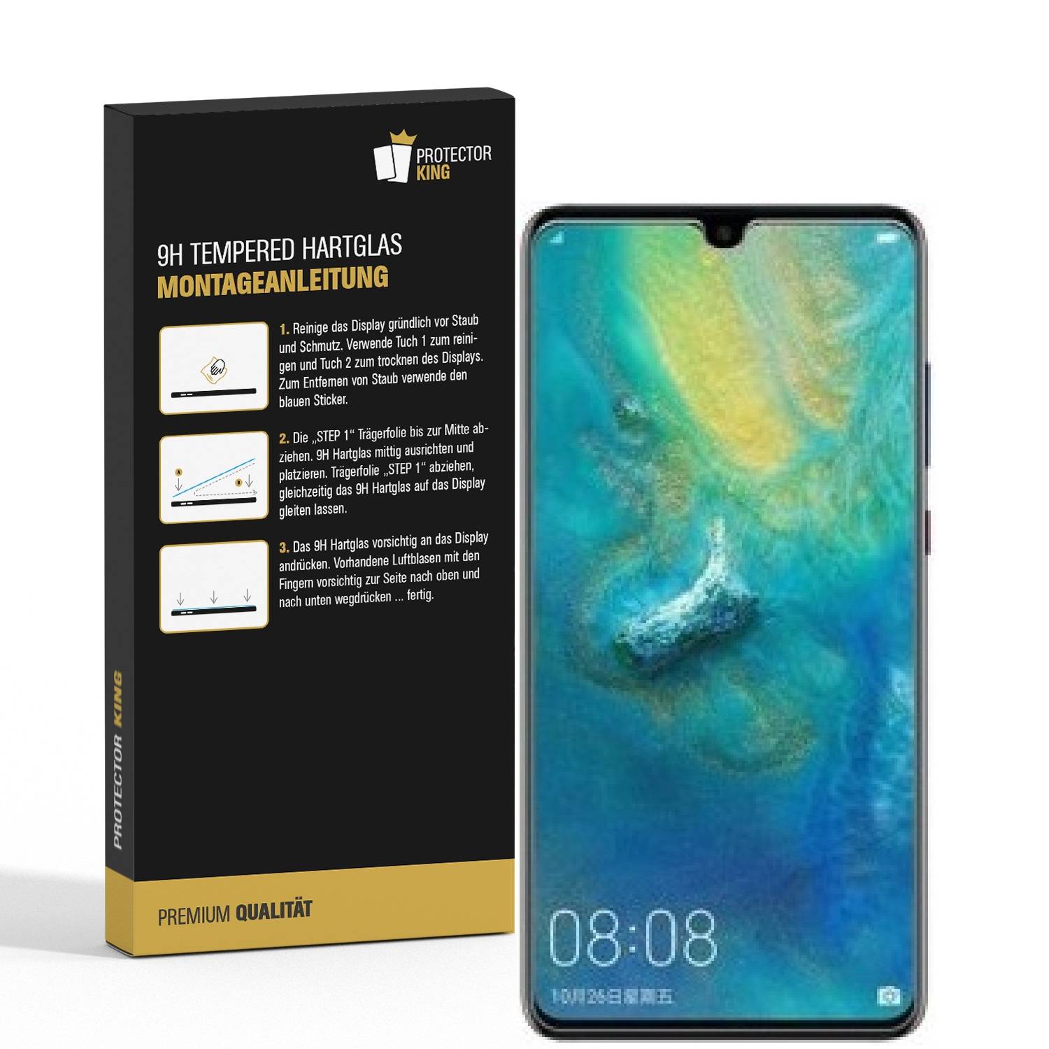 6x 9H Hartglas für Huawei Mate 20X Displayschutz Schutzglas Schutzfolie Panzerfolie Panzerglas Displayglas Tempered Glasfolie Sicherheitsglas