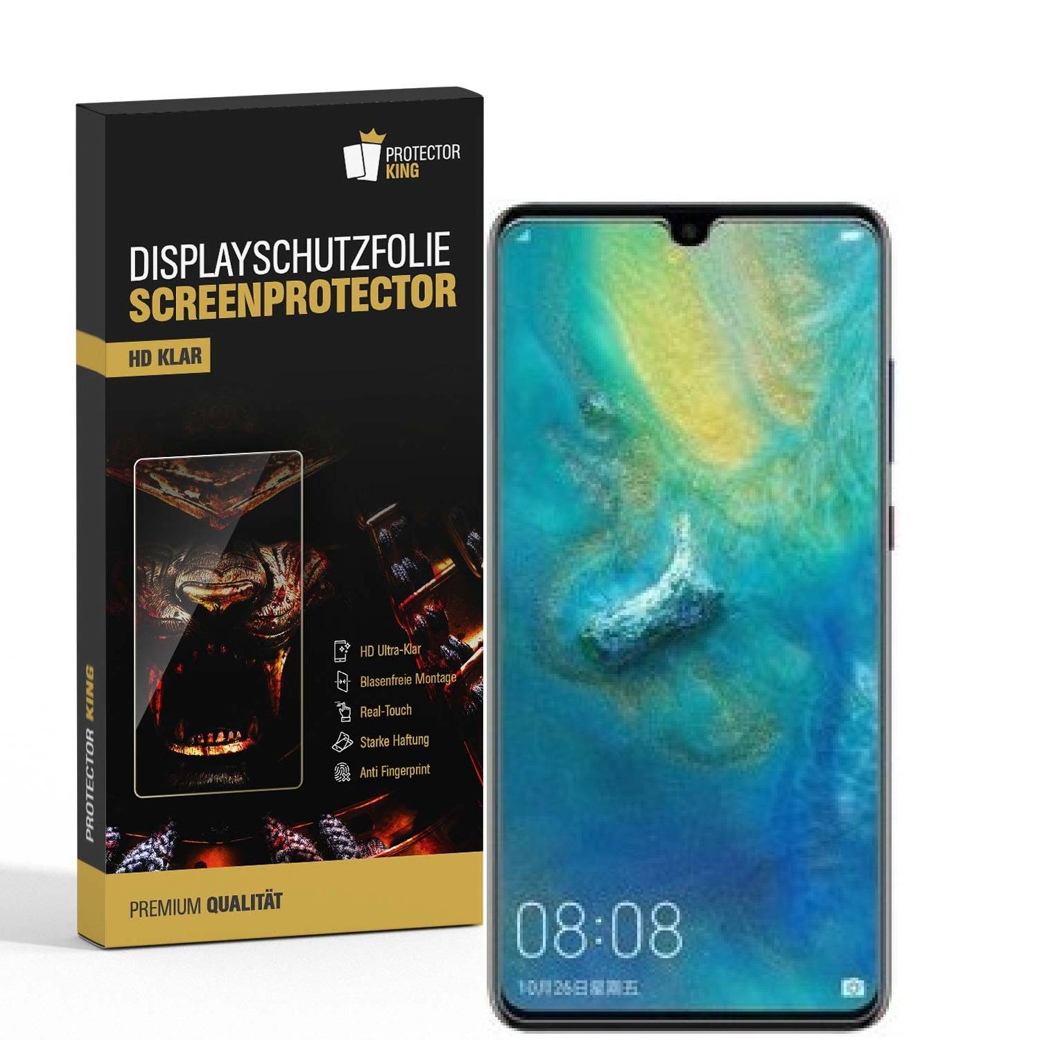 2x Displayschutzfolie für Huawei Mate 20X Displayfolie Schutzfolie HD ULTRA KLAR