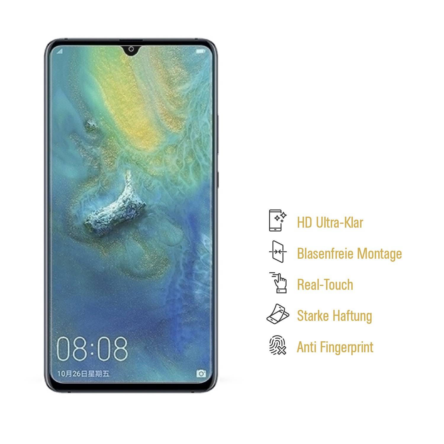4x Displayschutzfolie für Huawei Mate 20 Displayfolie Schutzfolie HD ULTRA KLAR