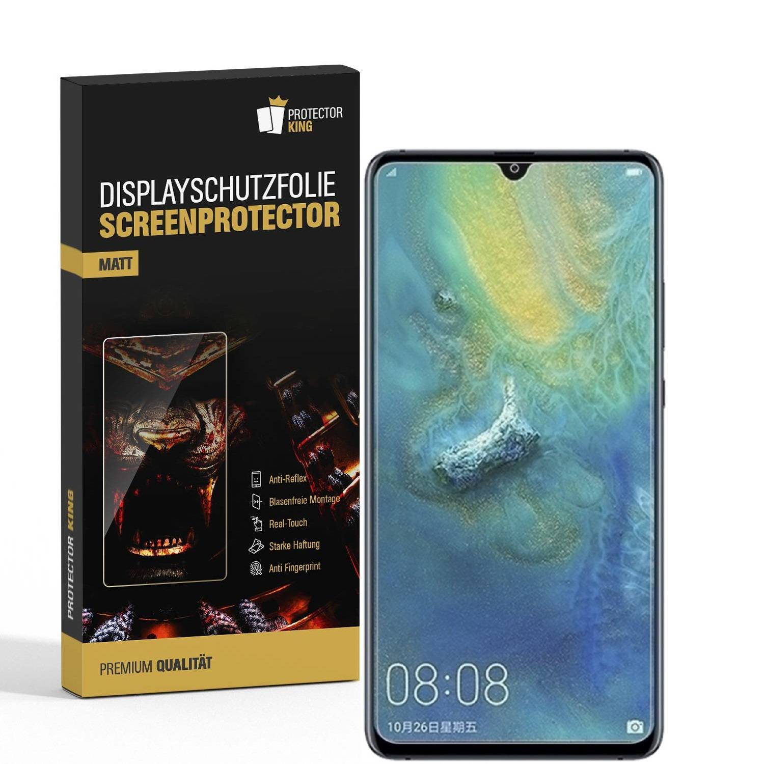 4x Displayschutzfolie für Huawei Mate 20 ANTI-REFLEX Displayfolie MATT