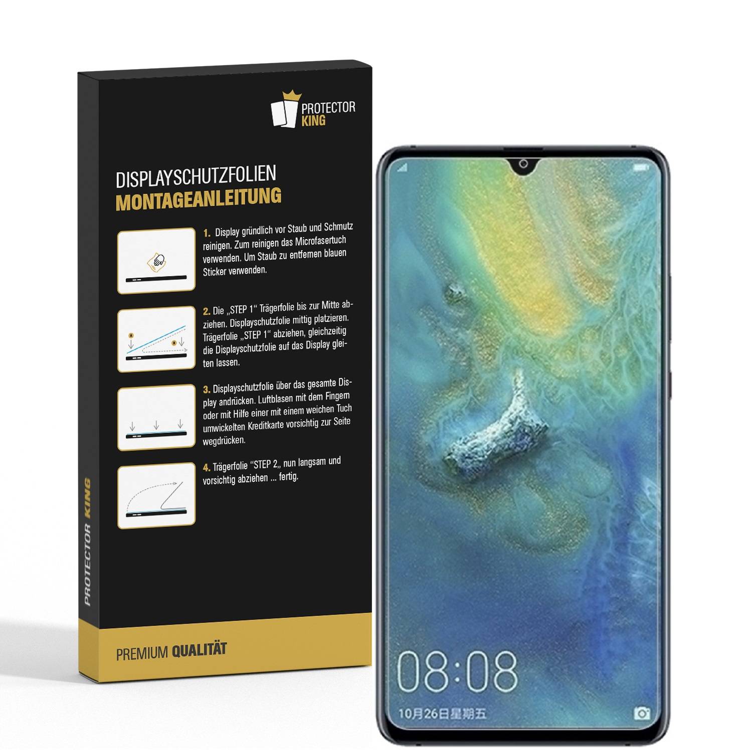 4x Displayschutzfolie für Huawei Mate 20 ANTI-REFLEX Displayfolie MATT
