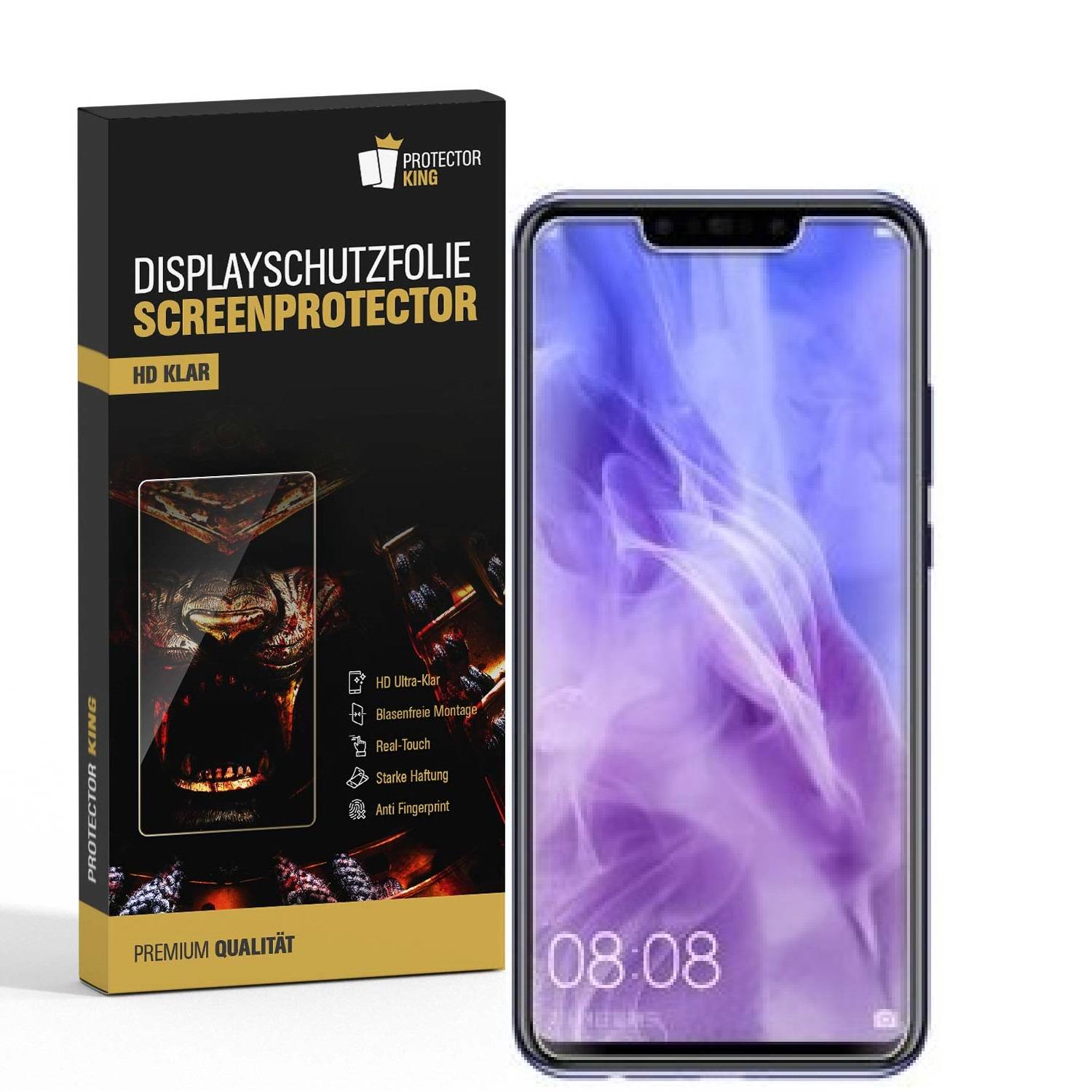 3x Displayschutzfolie für Huawei Nova 3 Displayfolie Schutzfolie HD ULTRA KLAR