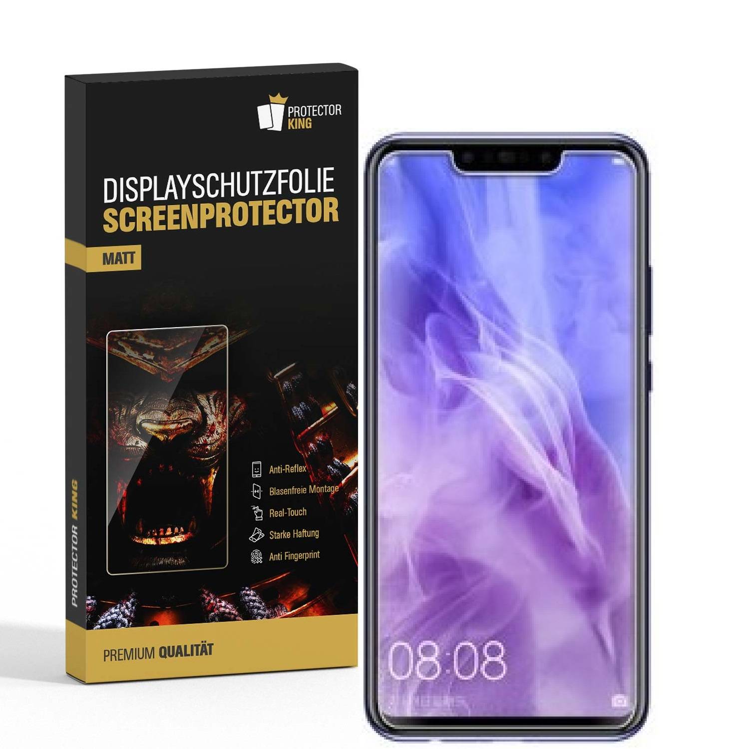 4x Displayschutzfolie für Huawei Nova 3 ANTI-REFLEX Displayfolie Folie MATT