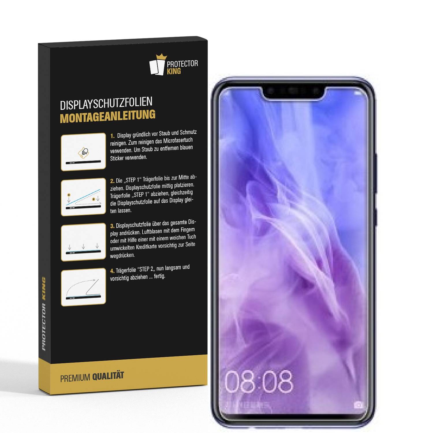 3x Displayschutzfolie für Huawei Nova 3 ANTI-REFLEX Displayfolie Folie MATT