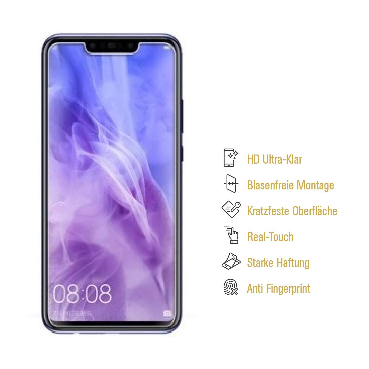 6x Panzerfolie für Huawei Nova 3 ANTI-SCHOCK Displayfolie Displayschutzfolie KLAR