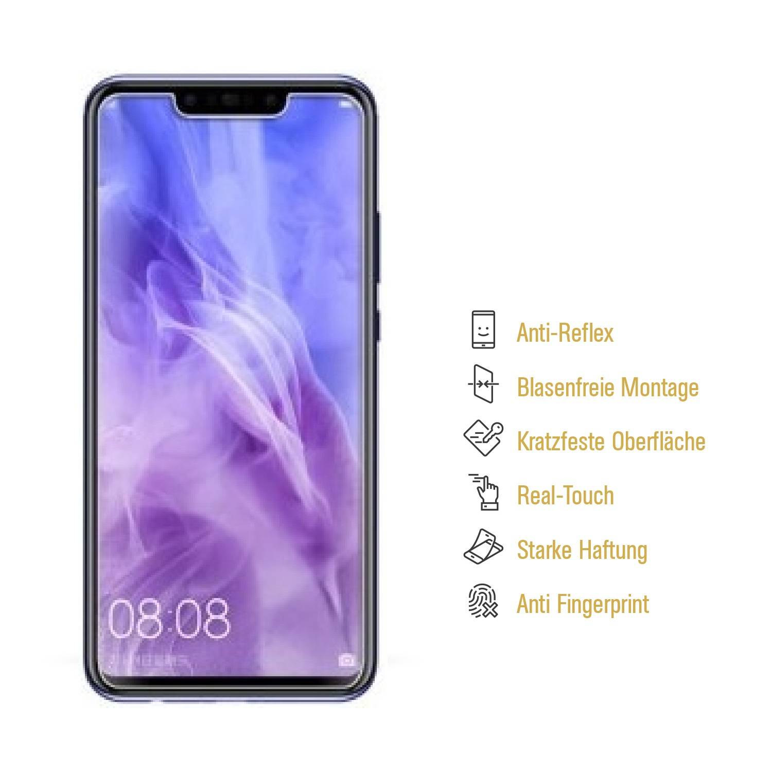 3x Panzerfolie für Huawei Nova 3 ANTI-SCHOCK Displayfolie Displayschutzfolie MATT