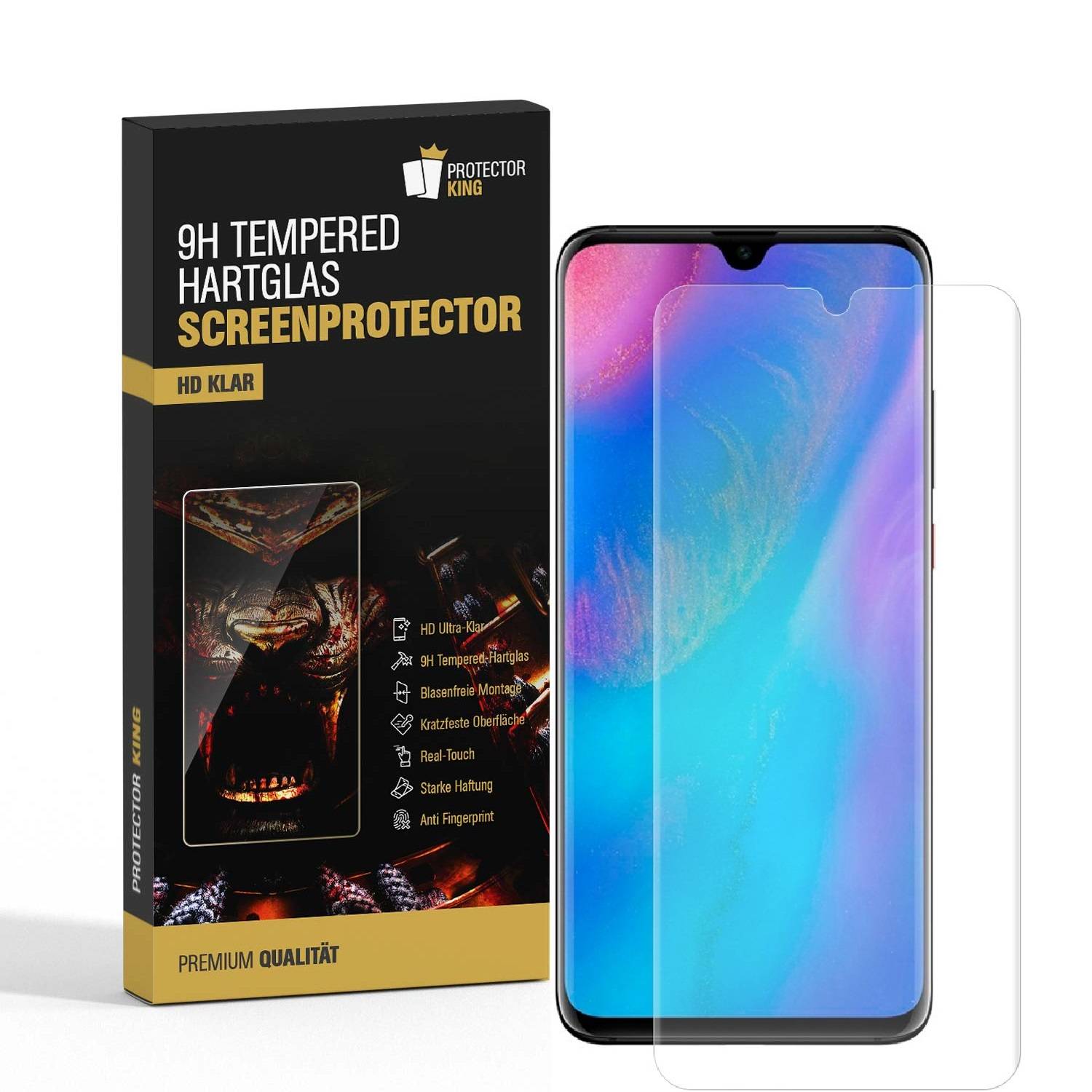 3x 9H Panzerglas für Huawei P30 Displayschutz Schutzglas Hartglas Schutzfolie Panzerfolie KLAR Tempered echtes Displayglas Glasfolie Displayfolie