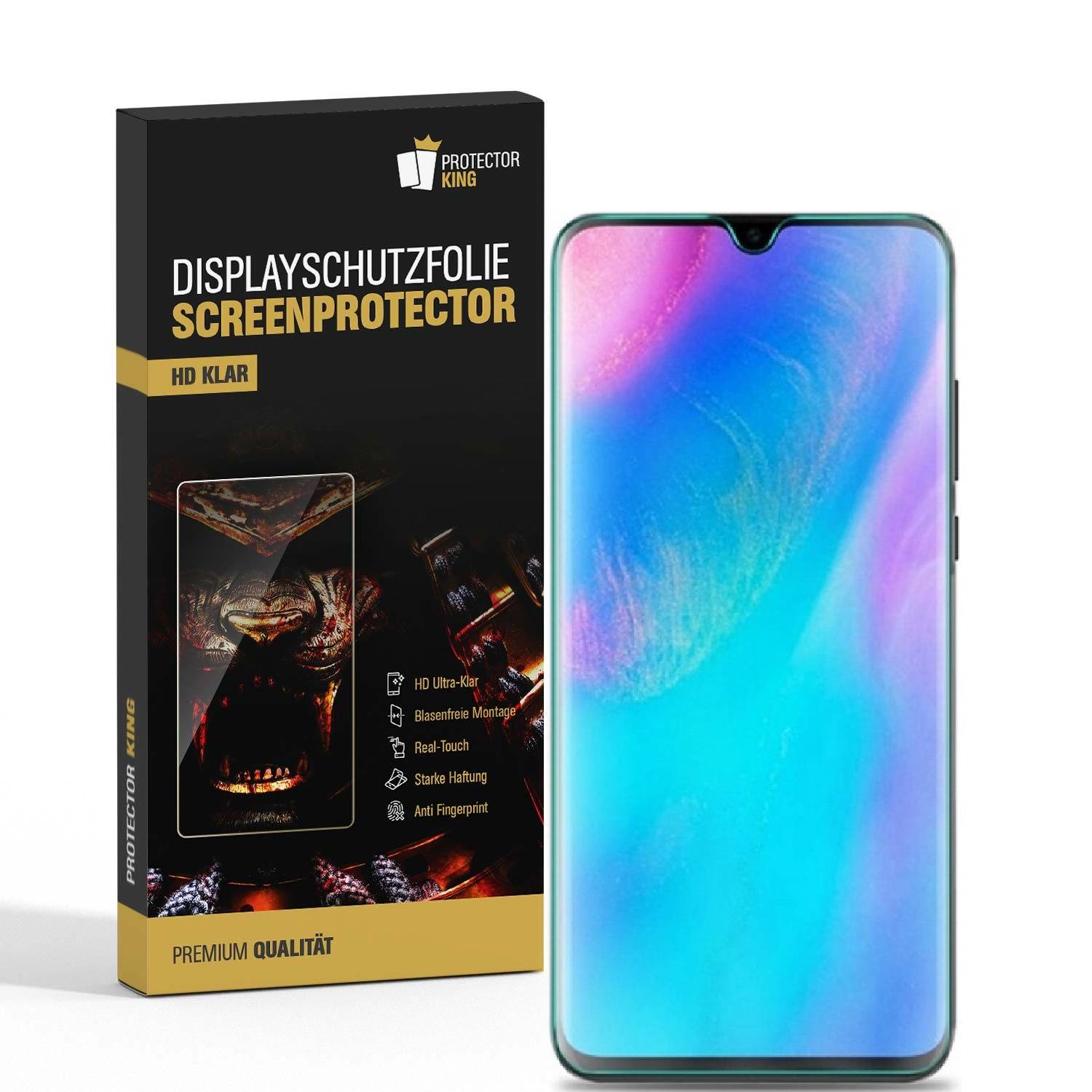 6x Displayschutzfolie für Huawei P30 Lite Displayfolie Schutzfolie HD ULTRA KLAR