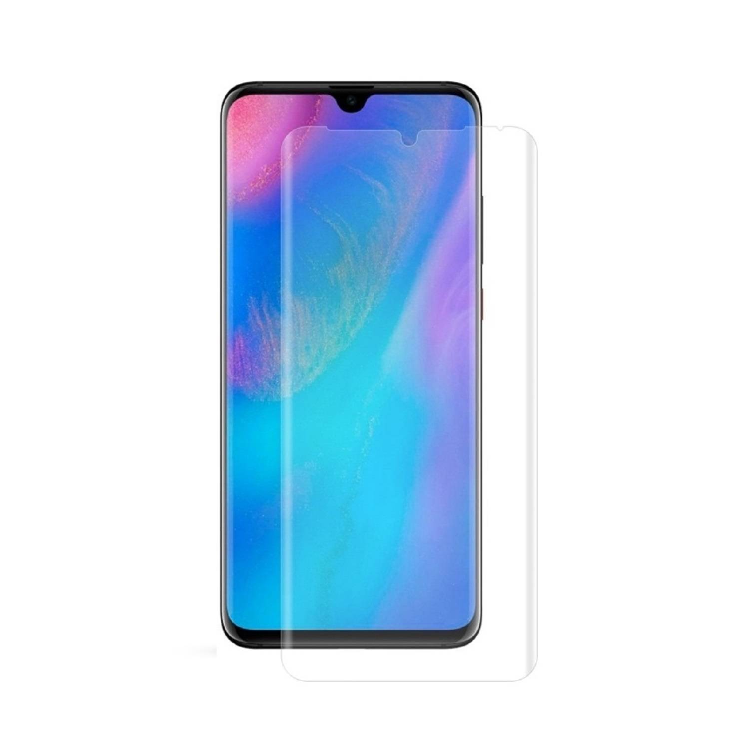 2x Panzerfolie für Huawei P30 Pro FULL CURVED ANTI-SHOCK Displayschutzfolie KLAR Schutzfolie ANTI-SHOCK, ANTI-KRATZ, ANTI-STOß, ANTI-BRUCH PET KUNST