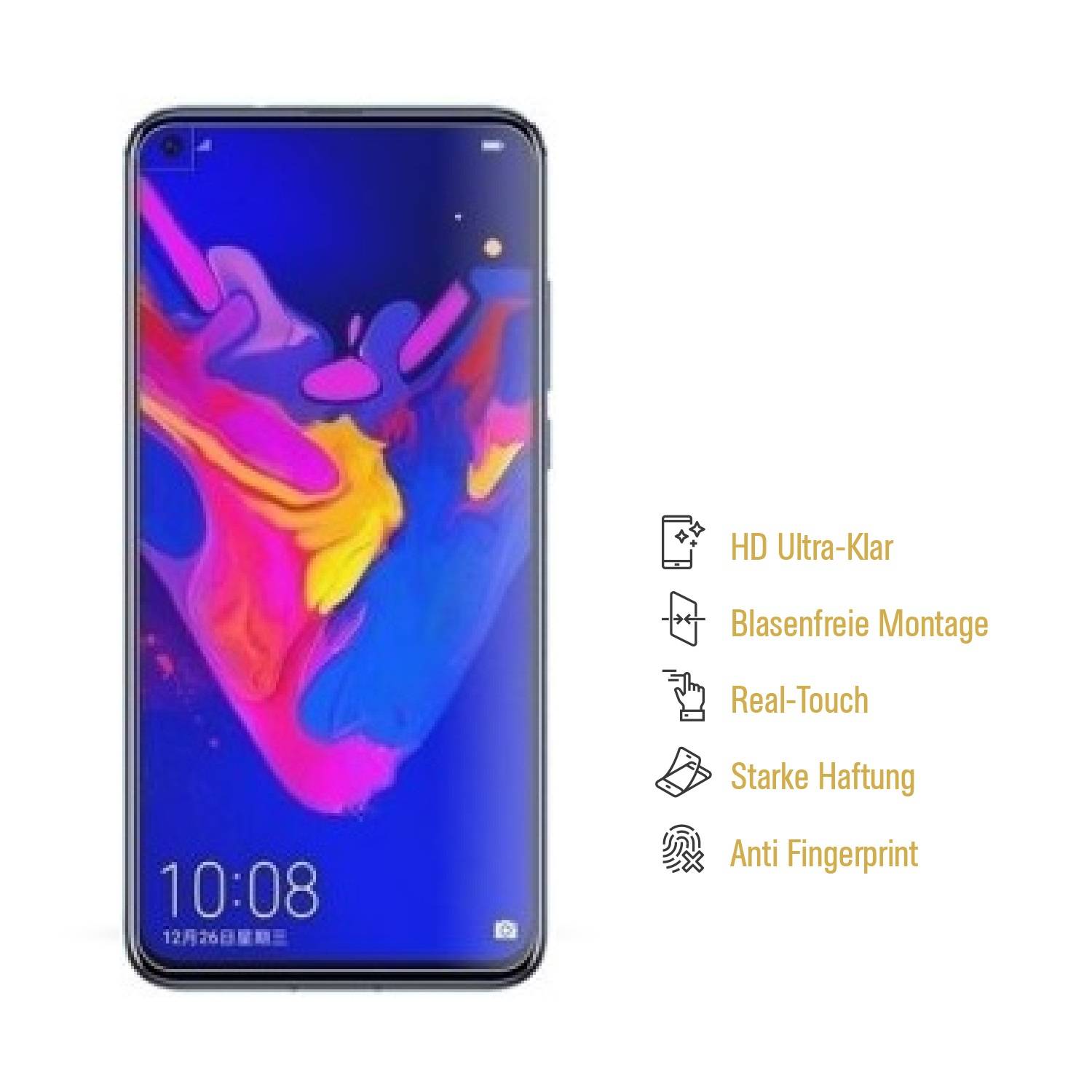 2x Displayschutzfolie für Huawei Nova 4 Displayfolie Schutzfolie Folie HD KLAR
