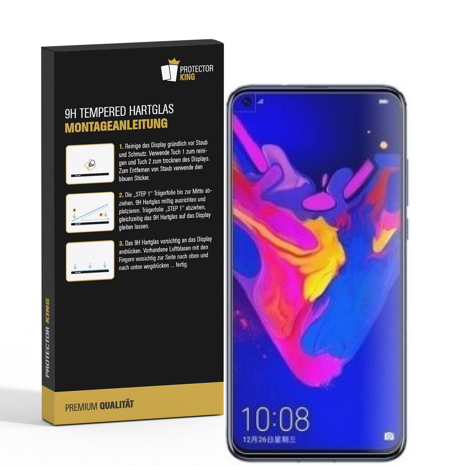 1x 9H Hartglas für Huawei Nova 4 Displayschutz Schutzglas Schutzfolie Panzerfolie Panzerglas Displayglas Tempered Glasfolie Sicherheitsglas Echtglas