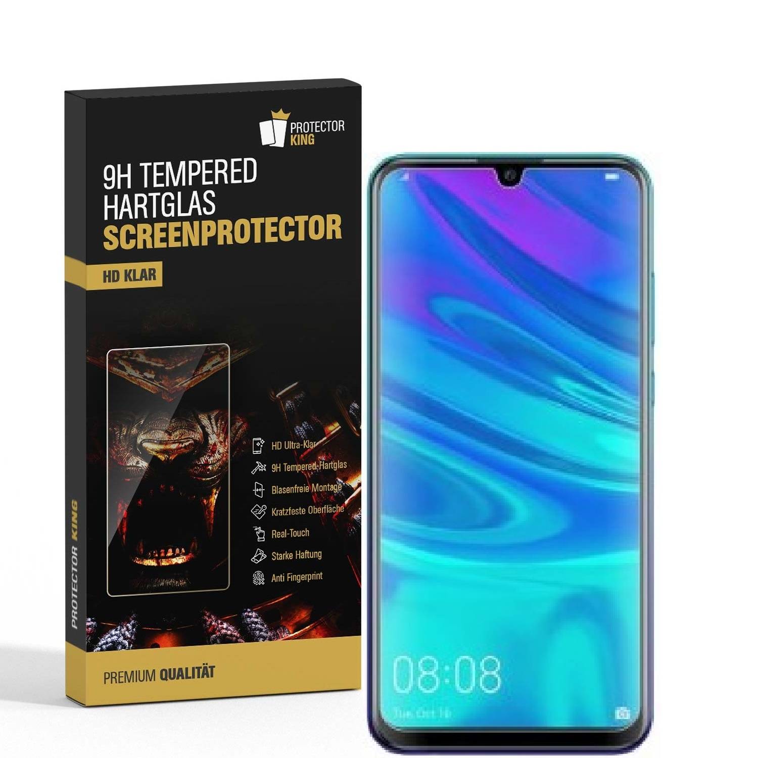 3x 9H Hartglas für Huawei P Smart 2019 Schutzglas Panzerfolie Schutzfolie KLAR Panzerglas Schutzfolie