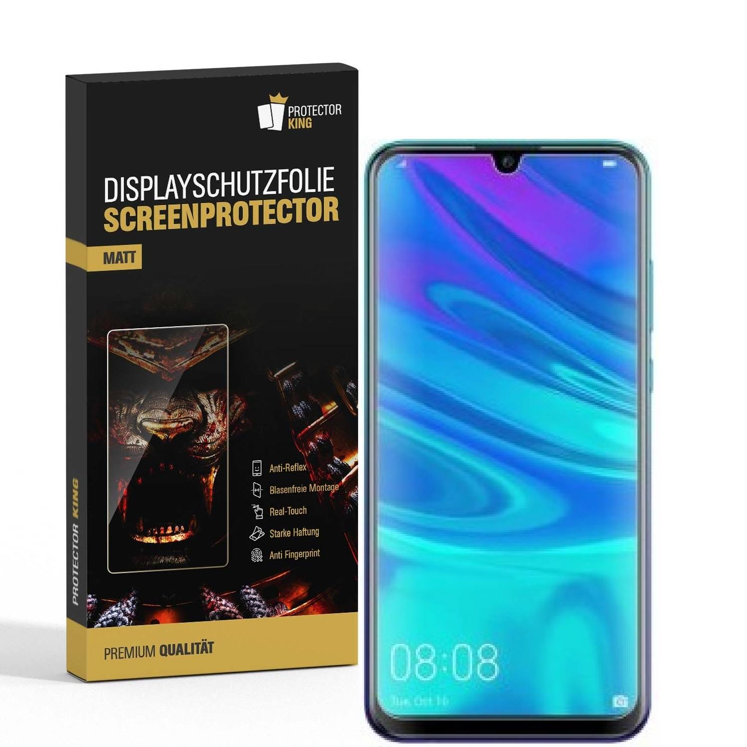 2x Displayschutzfolie für Huawei P Smart 2019 ANTI-REFLEX Displayfolie MATT