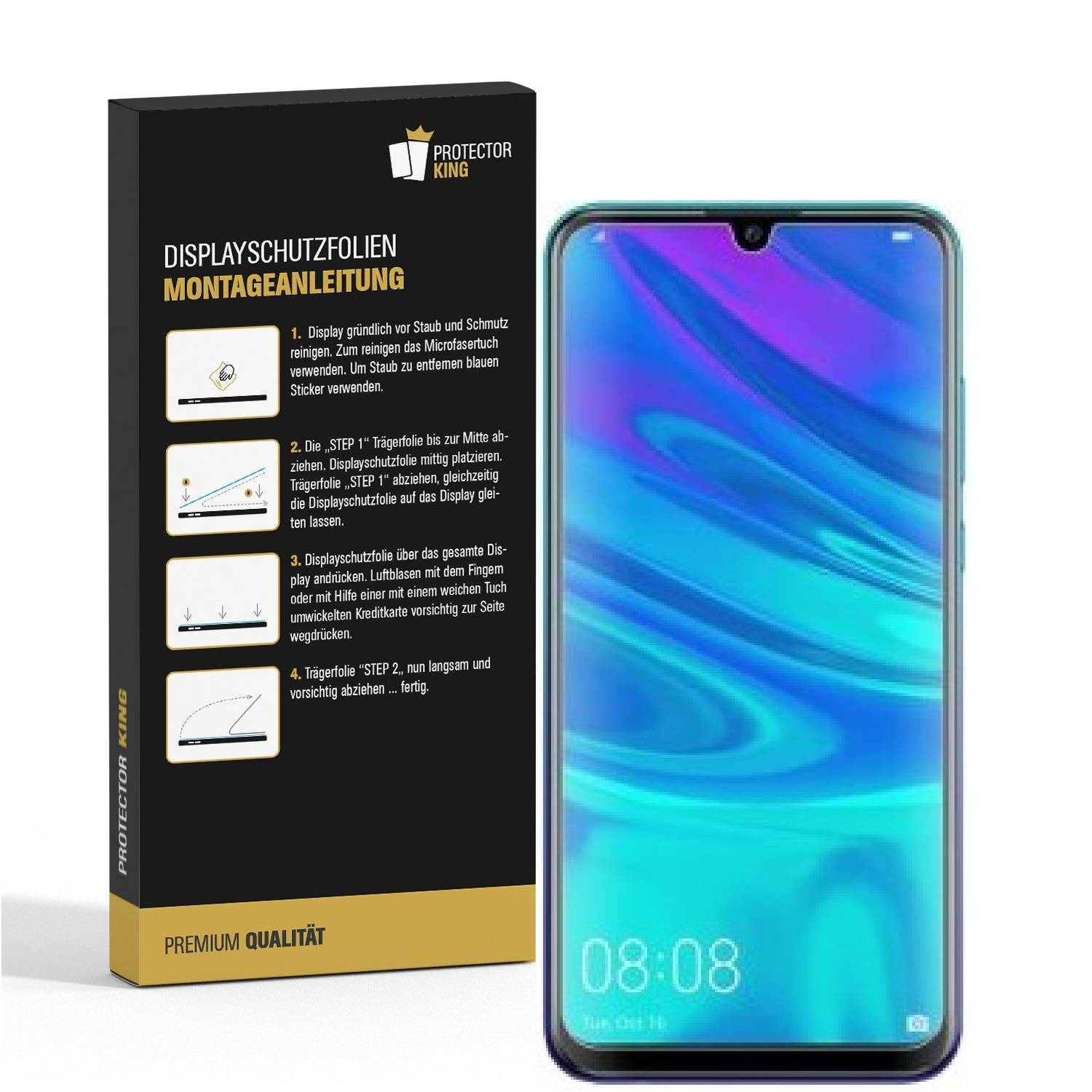3x Displayschutzfolie für Huawei P Smart 2019 ANTI-REFLEX Displayfolie MATT