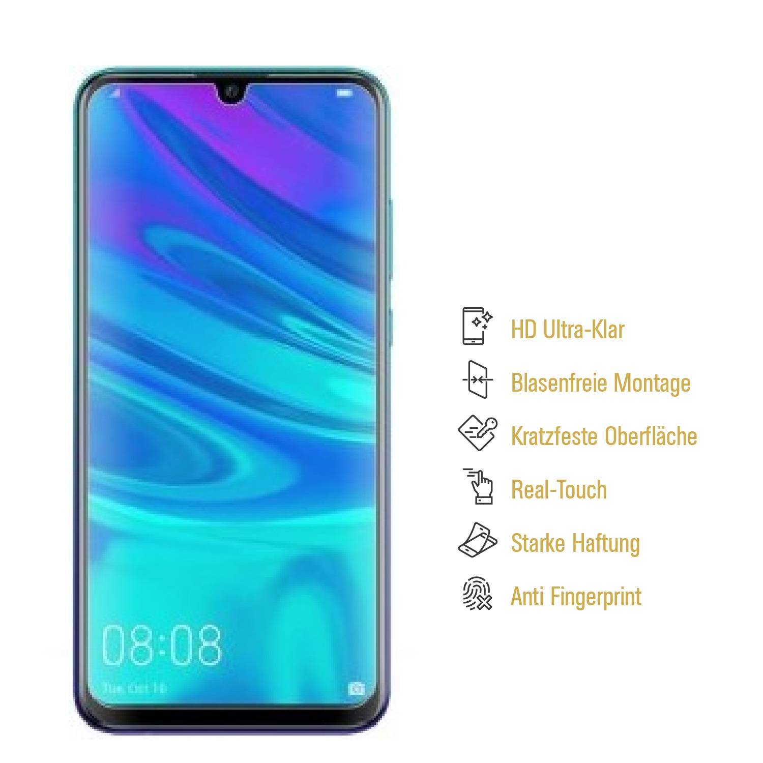 3x Panzerfolie für Huawei P Smart 2019 ANTI-SCHOCK Displayschutzfolie HD KLAR