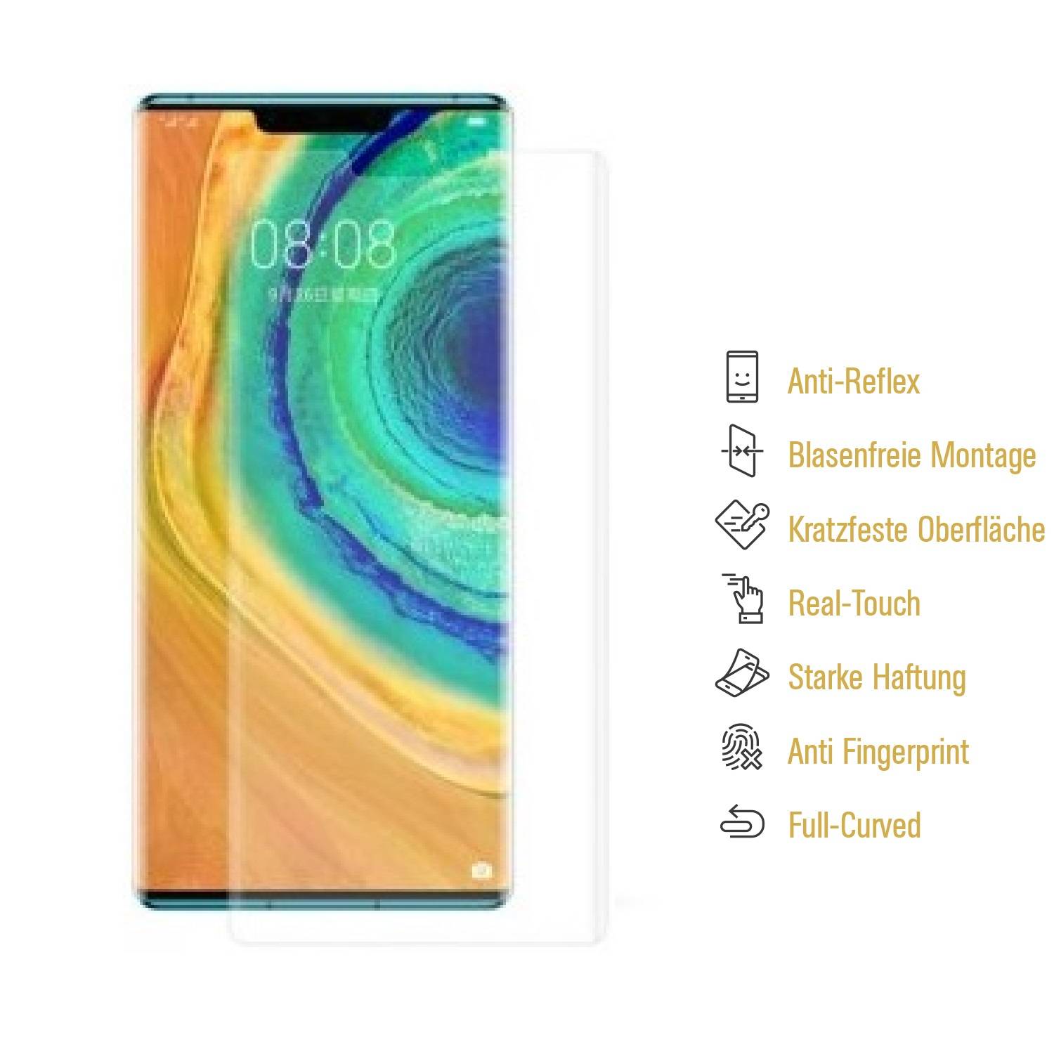 4x Panzerfolie für Huawei Mate 30 FULL COVER ANTI-SCHOCK Displayschutzfolie MATT