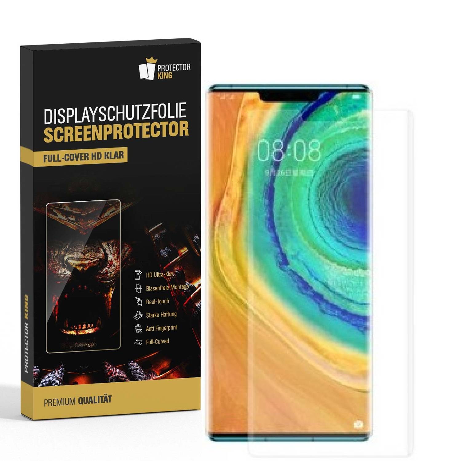 3x Displayschutzfolie für Huawei Mate 30 FULL COVER Displayfolie HD KLAR