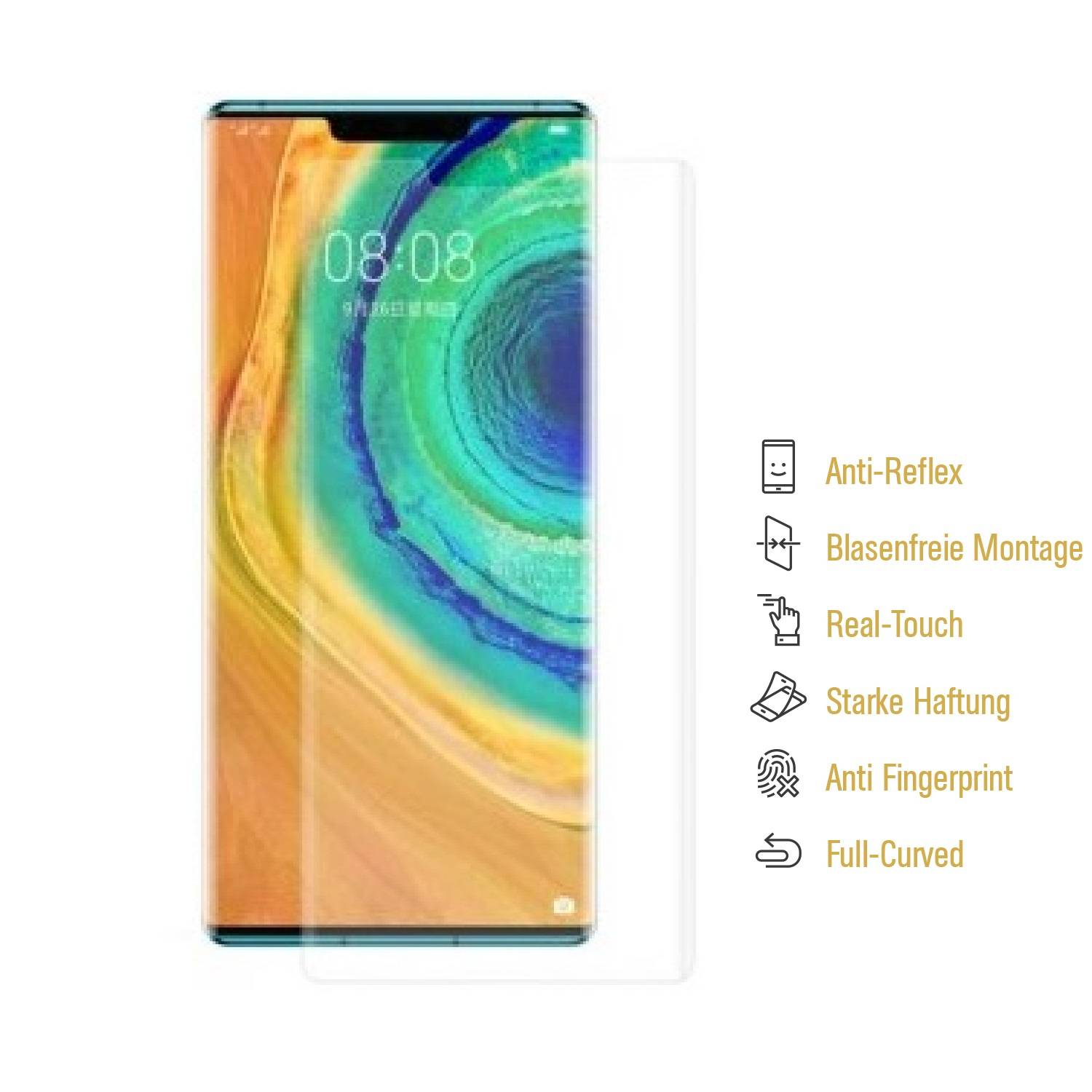 1x Displayschutzfolie für Huawei Mate 30 Pro FULL COVER Displayfolie MATT