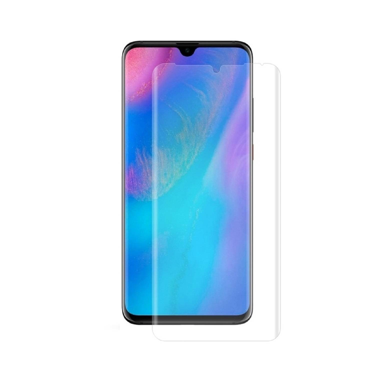1x UV-Liquid 9H Panzerglas für Huawei P30 Pro 3D KLAR echtes Tempered Panzerhartglas Schutzglas Displayschutz Panzerfolie Schutzfolie Screen