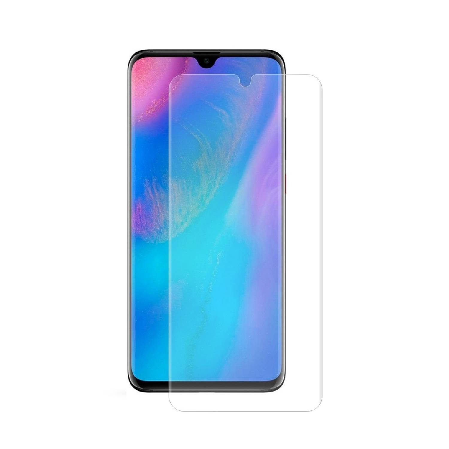 1x UV-Liquid 9H Panzerglas für Huawei P30 3D KLAR echtes Tempered Panzerhartglas Schutzglas Displayschutz Panzerfolie Schutzfolie Screen Protector
