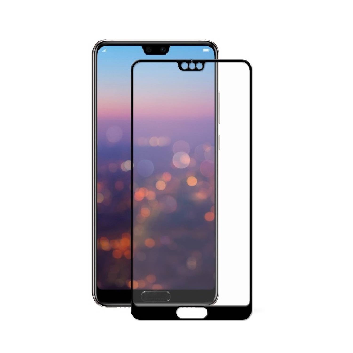 2x 9H Panzerglas für Huawei P20 Pro FULL COVER Displayschutz Schutzglas Hartglas Schutzfolie Panzerfolie KLAR Tempered echtes Displayglas Glasfolie