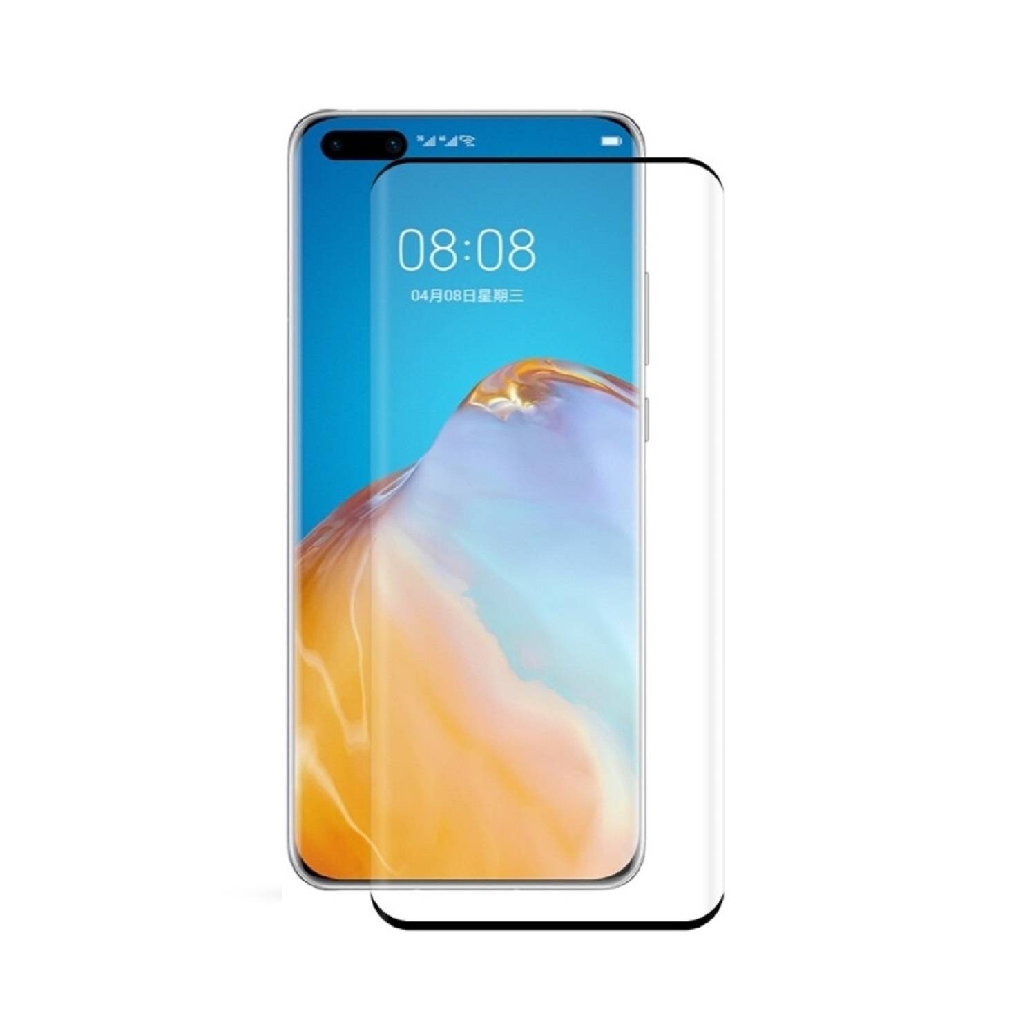 2x 9H Panzerglas für Huawei P40 Pro FULL CURVED Displayschutz Schutzglas Panzerfolie Schutzfolie Displayglas Hartglas echtes Tempered