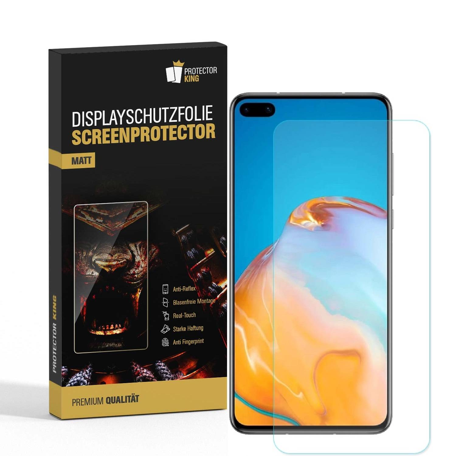 3x Displayschutzfolie für Huawei P40 ANTI-REFLEX Displayfolie MATT