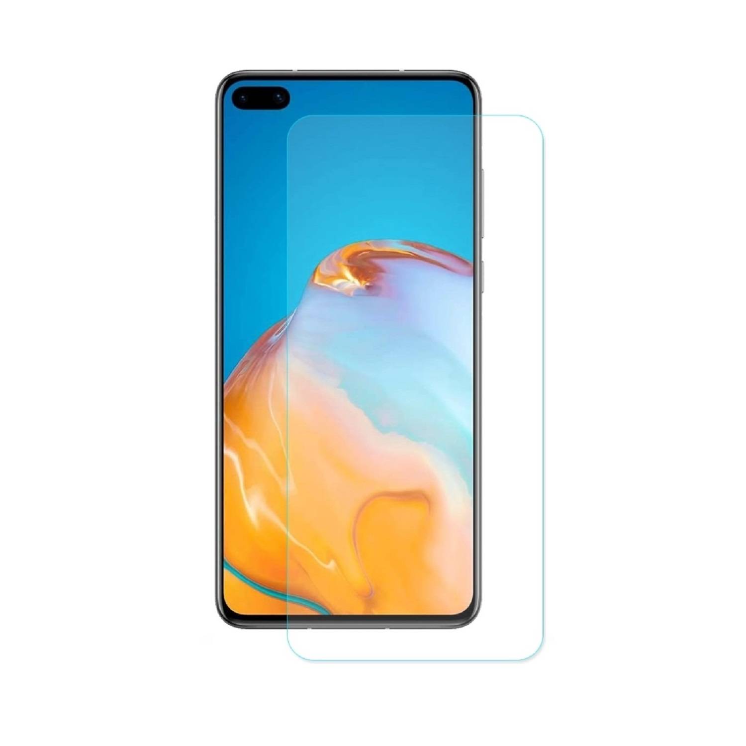 2x Displayschutzfolie für Huawei P40 Displayfolie Display HD ULTRA KLAR