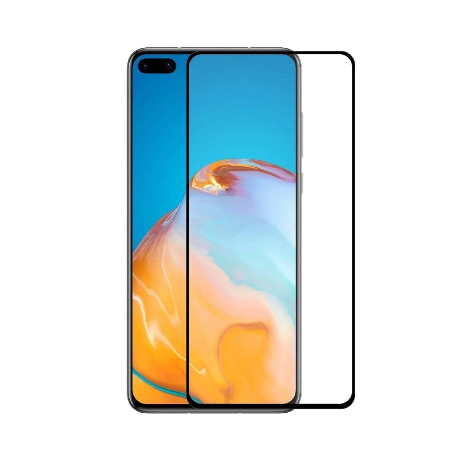 6x 9H Panzerglas für Huawei P40 FULL COVER Displayschutz Panzerfolie Schutzfolie Hartglas Schutzglas Displayglas Tempered Glasfolie Sicherheitsglas