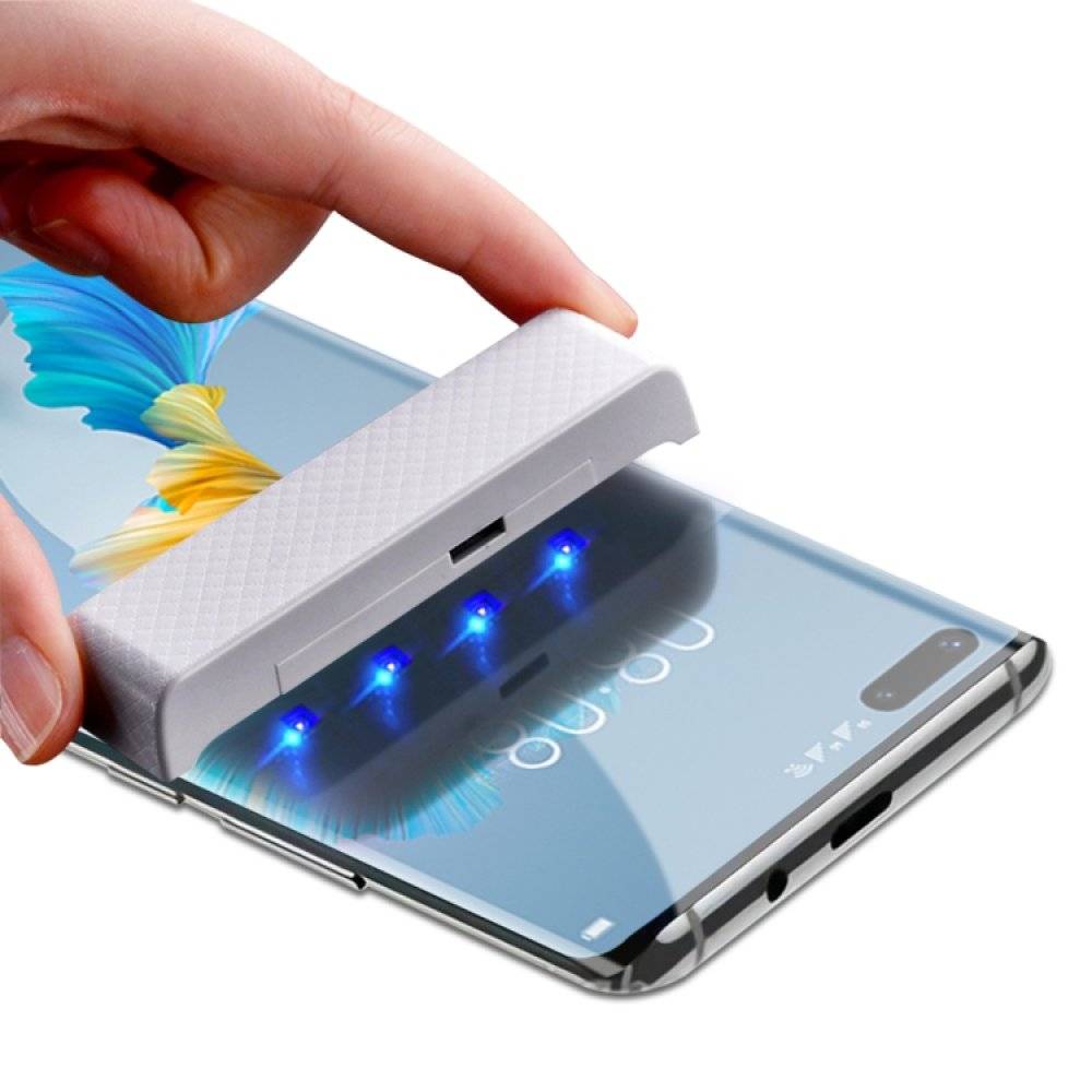 Kopie von 3x UV-Liquid 9H Panzerglas für Huawei Mate 40 Pro 3D KLAR echtes Tempered Panzerhartglas Schutzglas Displayschutz Panzerfolie Schutzfolie