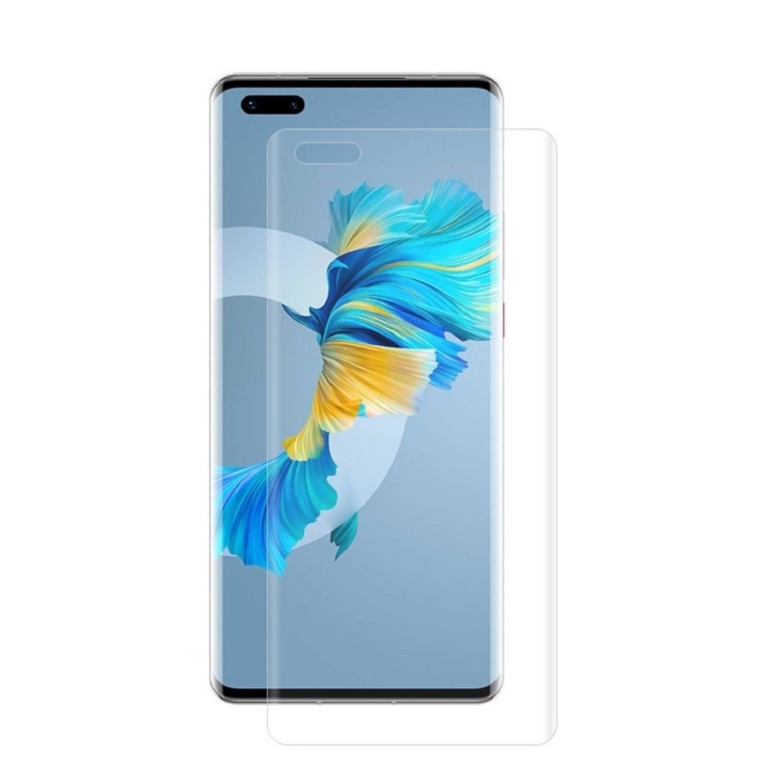2x Displayfolie für Huawei Mate 40 Pro Plus FULL COVER Displayschutzfolie HD KLAR