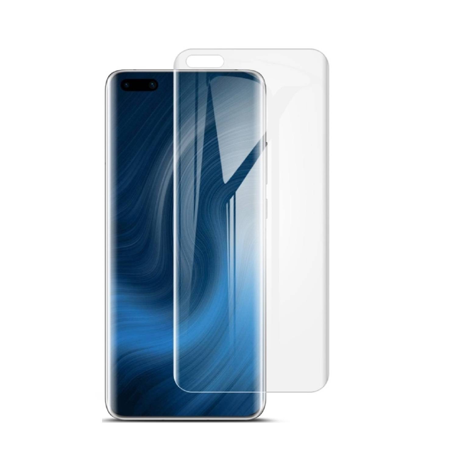 4x Hydrogel-Glass für Huawei P40 Pro Selbstheilend für Micro Kratzer 3D KLAR Panzerfolie Displayschutz Schutzfolie Screen-Protector