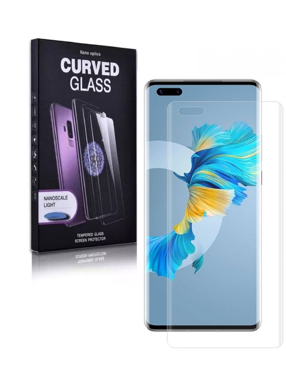 2x 9H Panzerglas für Huawei Mate 40 Full-Screen HD klar UV-Liquid Tempered Glas Displayschutz Schutzglas Screen-Protector