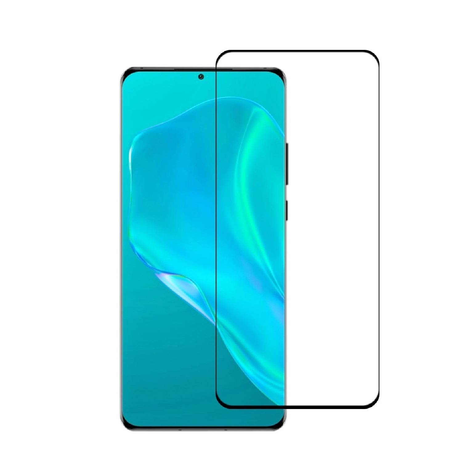 2x 9H Hartglas für Huawei P50 Pro Plus FULL Panzerfolie Displayschutz Schutzfolie KLAR SW Panzerglas Schutzglas