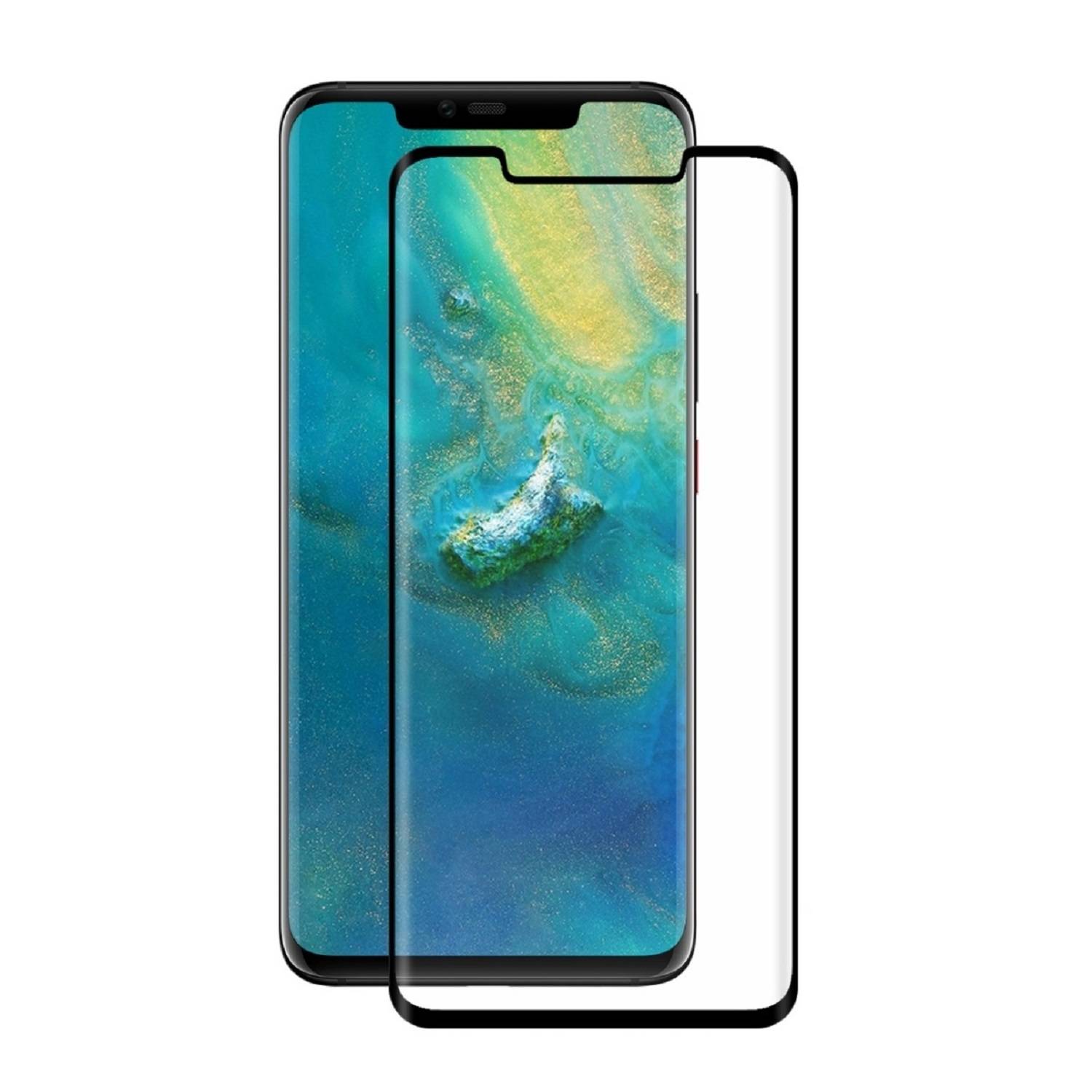 2x 9D Keramik-Glass für Huawei Mate 20 Pro FULL COVER 3D KLAR Panzerfolie Displayschutz Schutzfolie Ceramic Screen-Protector